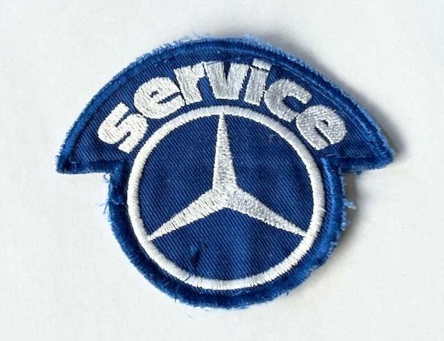 MERCEDES SERVICE  patch opnaai embleem logo 6,5 cm, Verzamelen, Ophalen of Verzenden, Gebruikt, Auto's