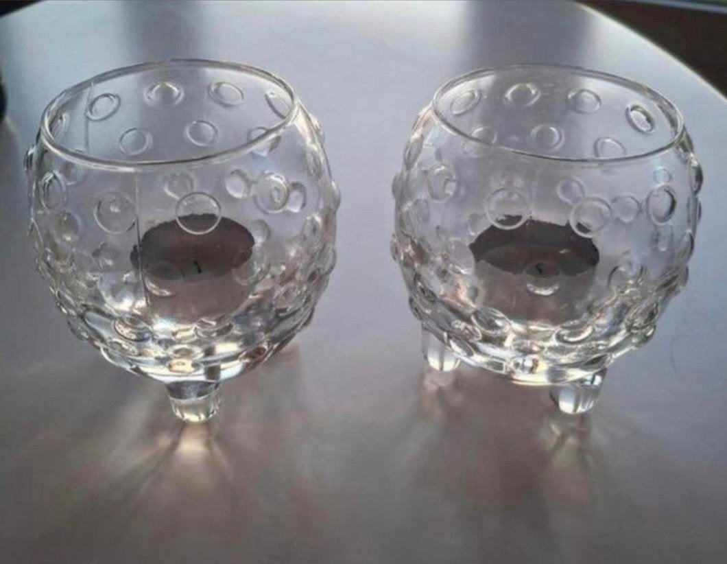 4 Iittala waxinelichten type Major. Finland, Ophalen of Verzenden, Zo goed als nieuw, Overige materialen, Minder dan 25 cm