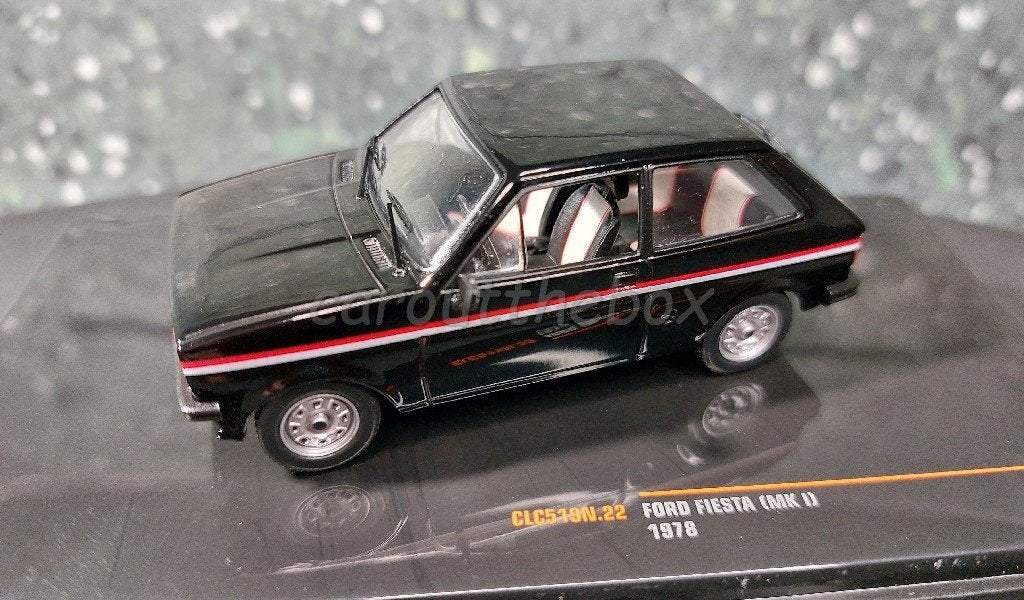 Ford Fiesta MKI 1978 zwart 1/43 Ixo V949, Verzenden, Nieuw, Auto, Overige merken