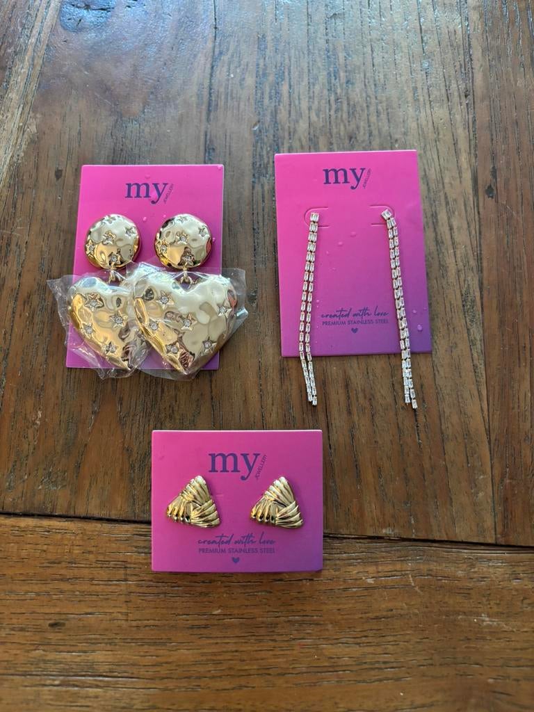 My jewellery oorbellen, Ophalen of Verzenden, Zo goed als nieuw, Goud, Overige materialen