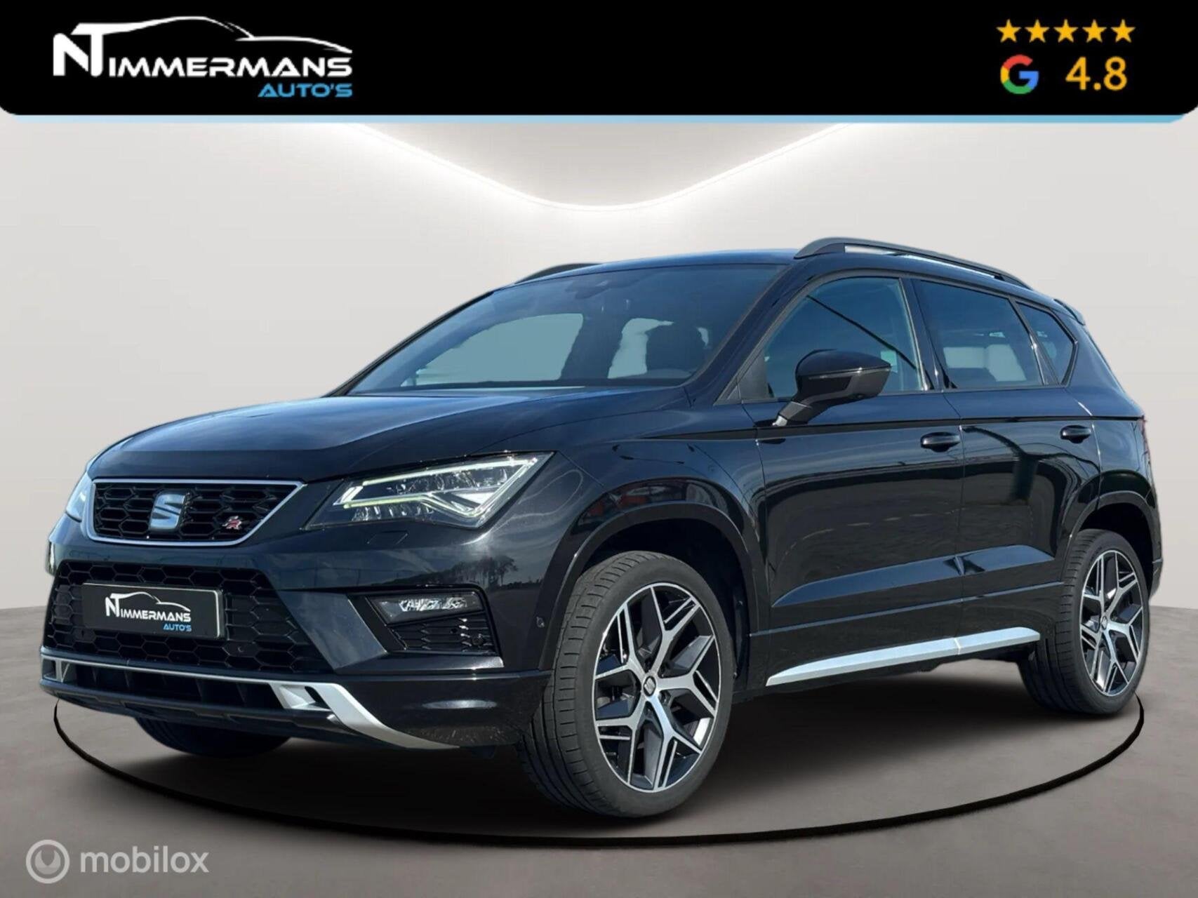 Seat Ateca 1.4 EcoTSI FR|ADAP CC|Cam|Alcantara|CARPLAY|AUTOM, Auto's, Gebruikt, 4 cilinders, 150 pk, Ateca