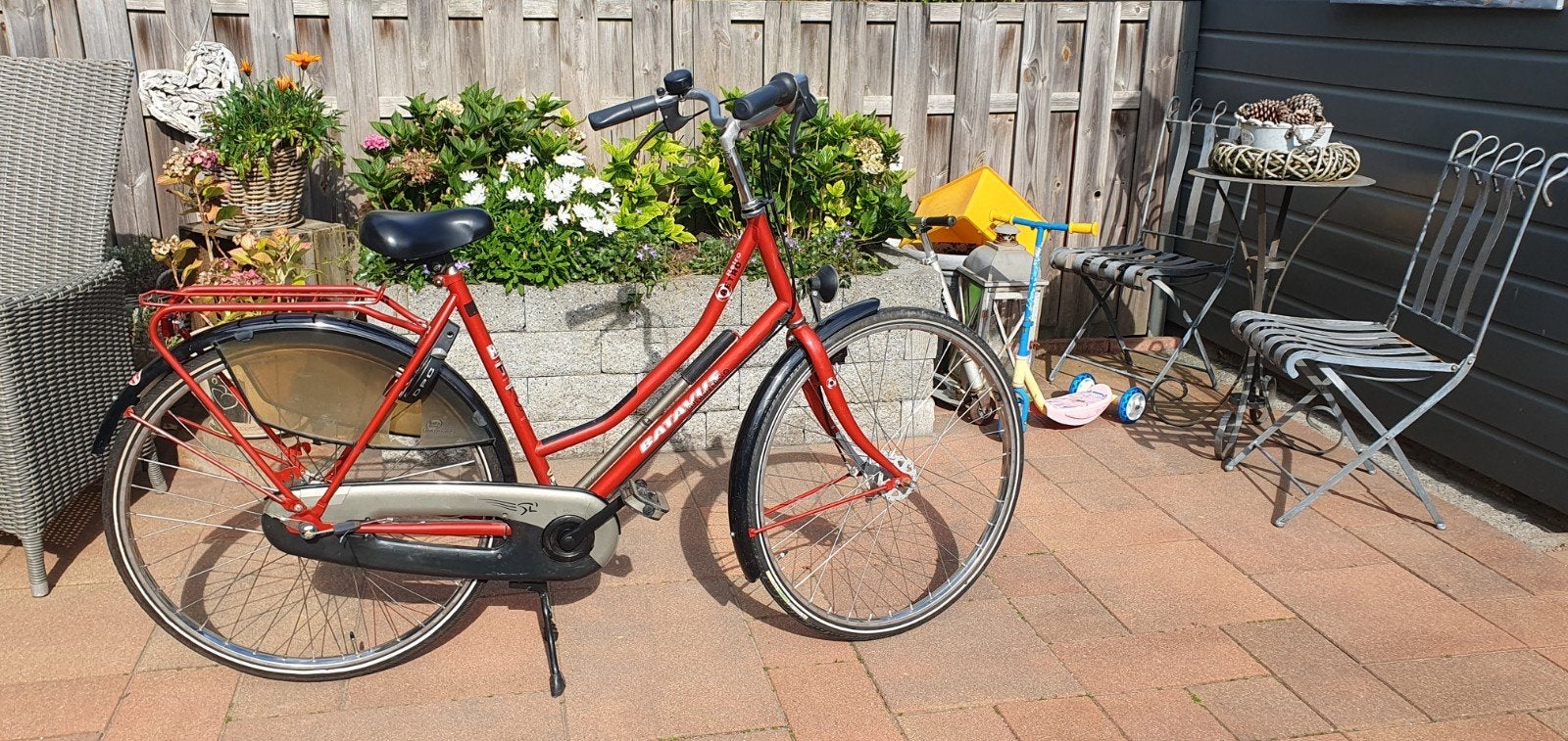 Batavus Retro Damesfiets 28 inch, 3 versnellingen, Fietsen en Brommers, Ophalen, Velgrem, Versnellingen, Batavus
