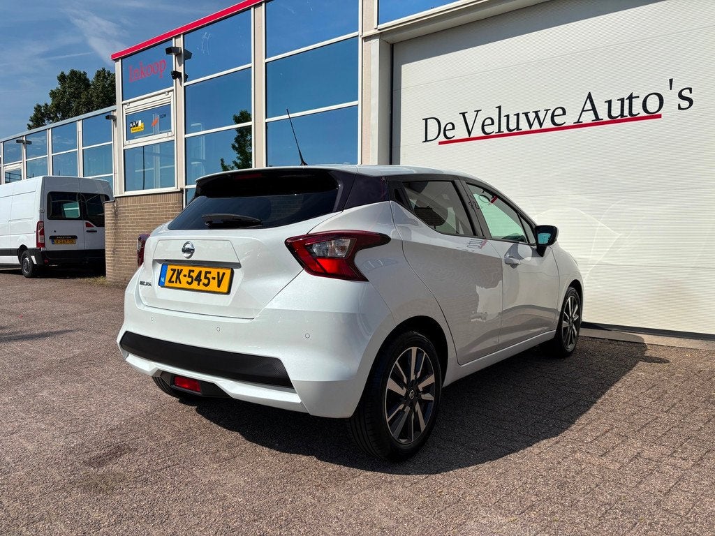 Nissan Micra 1.0 IG-T N-Connecta|Camera|PDC|Carplay|Navi, Auto's, Nissan, Voorwielaandrijving, Wit, Origineel Nederlands, Lichtsensor