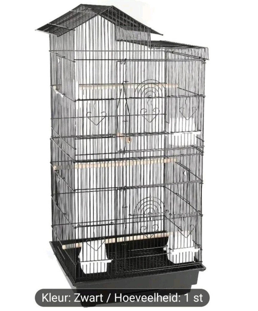 2x Grote kooi, 99cm hoog, weinig gebruikt, Dieren en Toebehoren, Ophalen, Zo goed als nieuw, Metaal, Vogelkooi