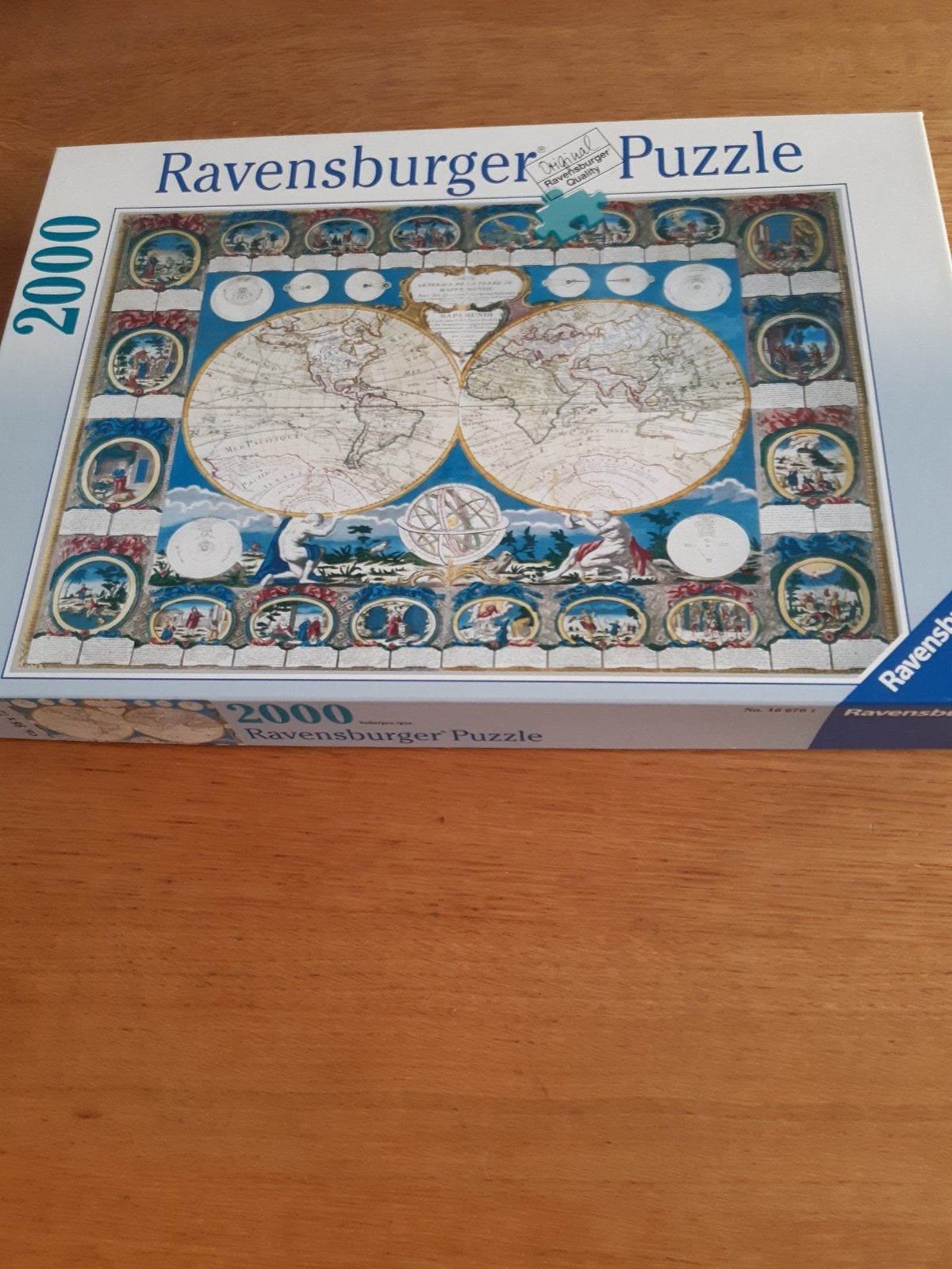 RAVENSBURGER  Legpuzzel 2000 stukjes - Wereldkaart, Ophalen, Meer dan 1500 stukjes, Gebruikt, Legpuzzel