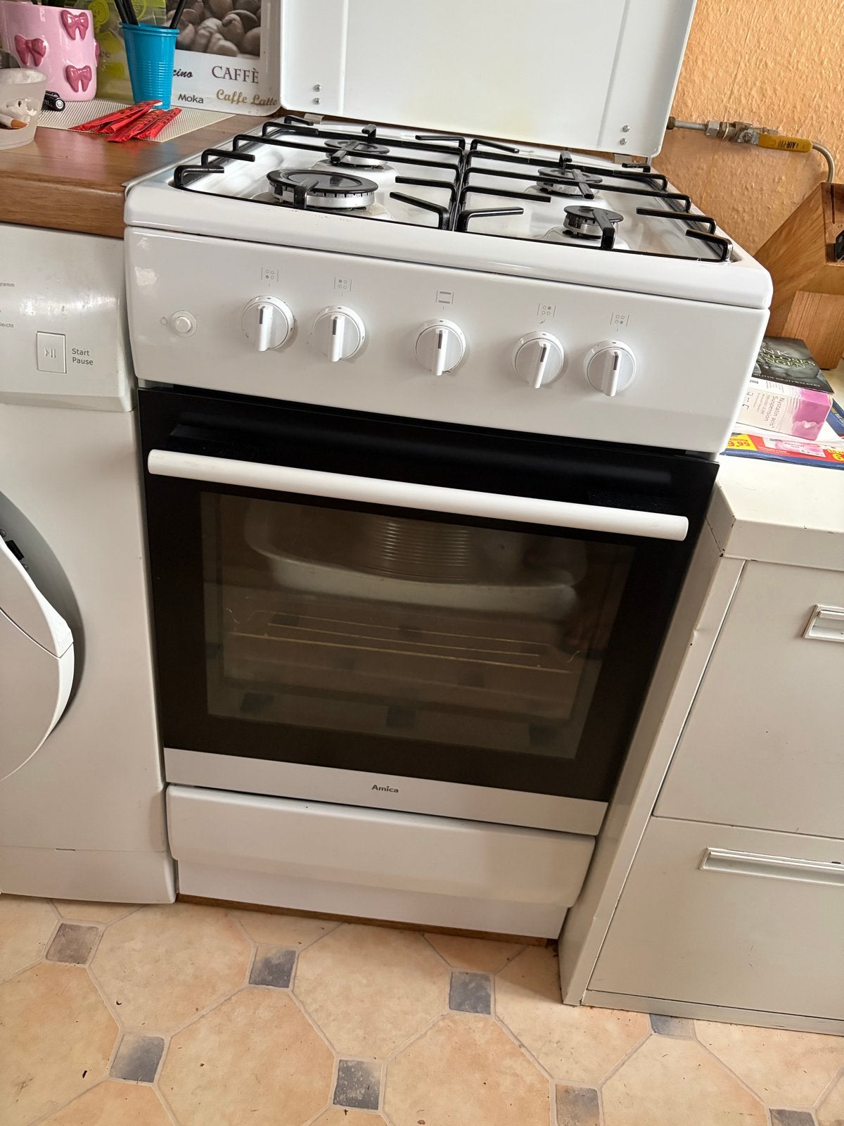 Gasfornuis/oven voor propaangas - Ophalen vanaf 15 okt., Ophalen, Gebruikt, 4 kookzones, Gas