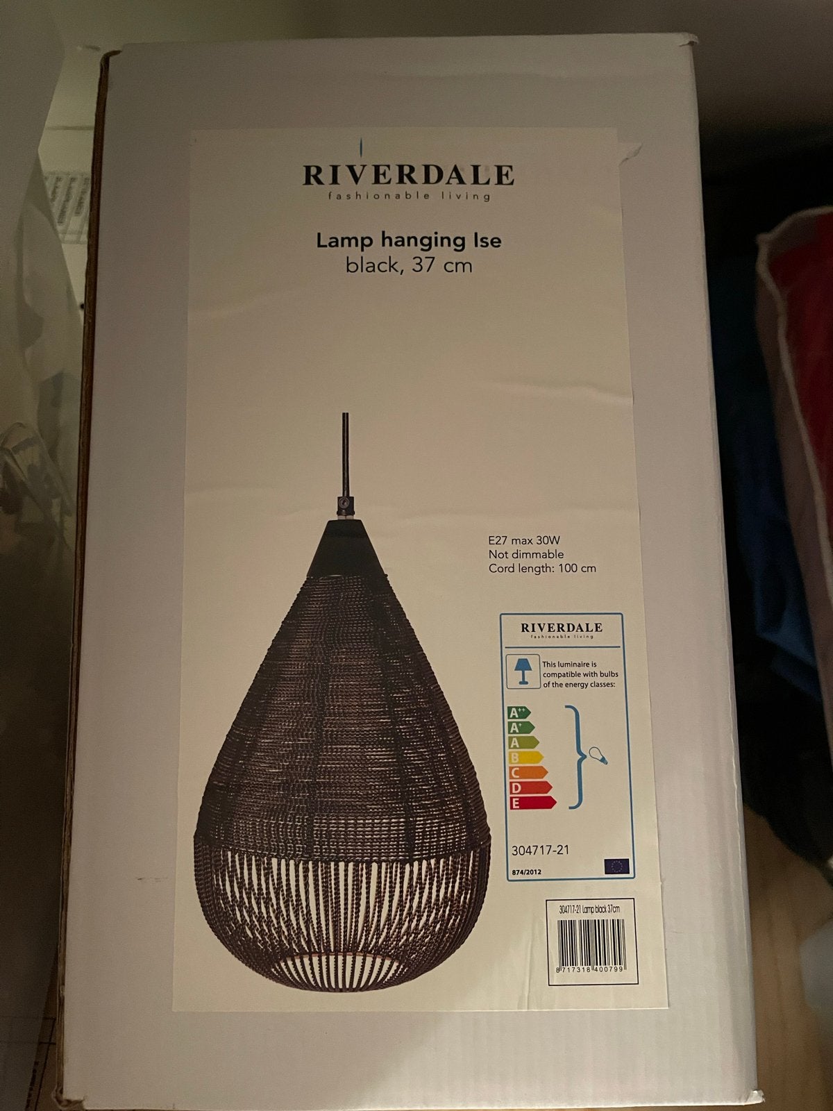 Nieuwe Riverdale hanglampen (1x druppel, 2x bolvormig), Ophalen of Verzenden, Nieuw, Metaal