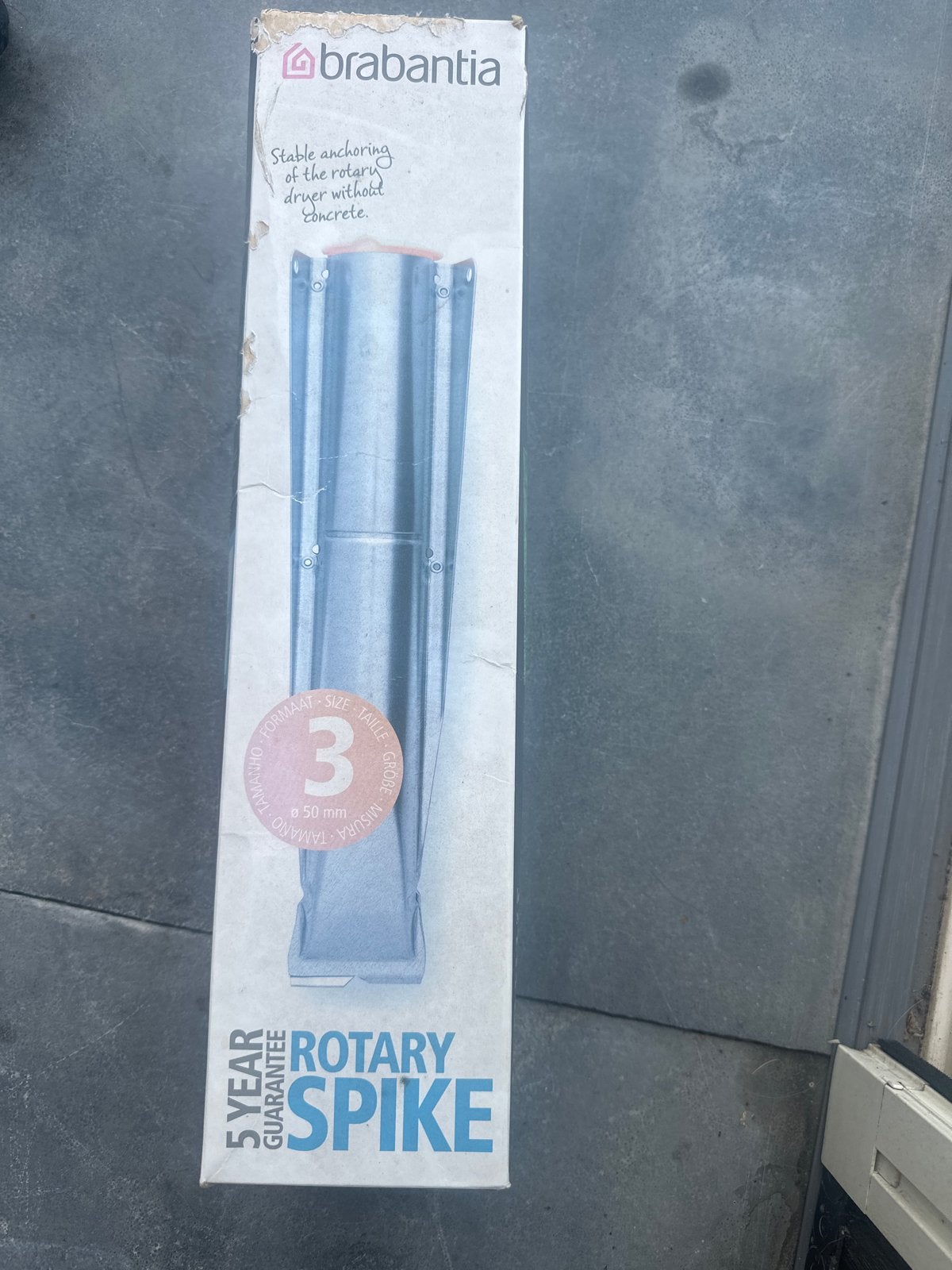 Brabantia Rotary Spike - Grondanker voor Droogmolen, Tuin en Terras, Ophalen, Nieuw