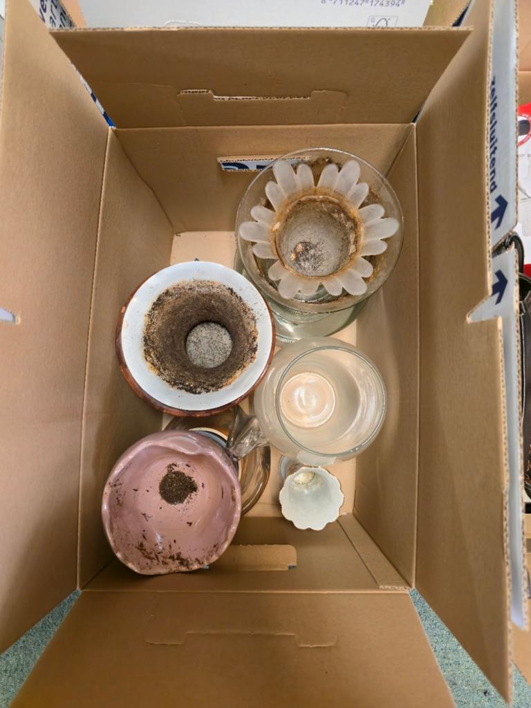 Vazen, vaas, bloempot, bloempotten, plantenbak, pot, potten, Ophalen, Overige kleuren, Glas, Minder dan 50 cm
