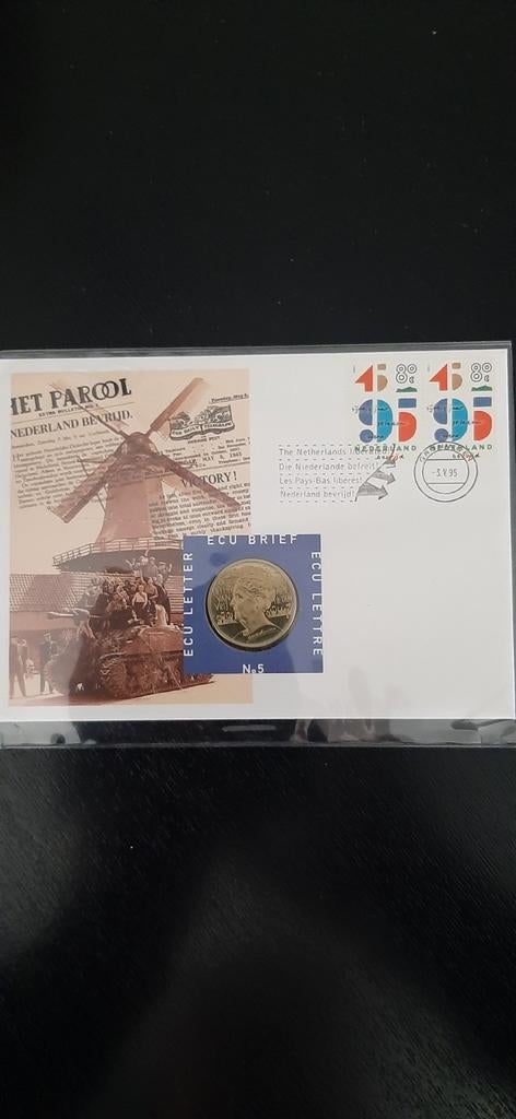 Ecu brief tweede wereldoorlog, Postzegels en Munten, Ophalen of Verzenden