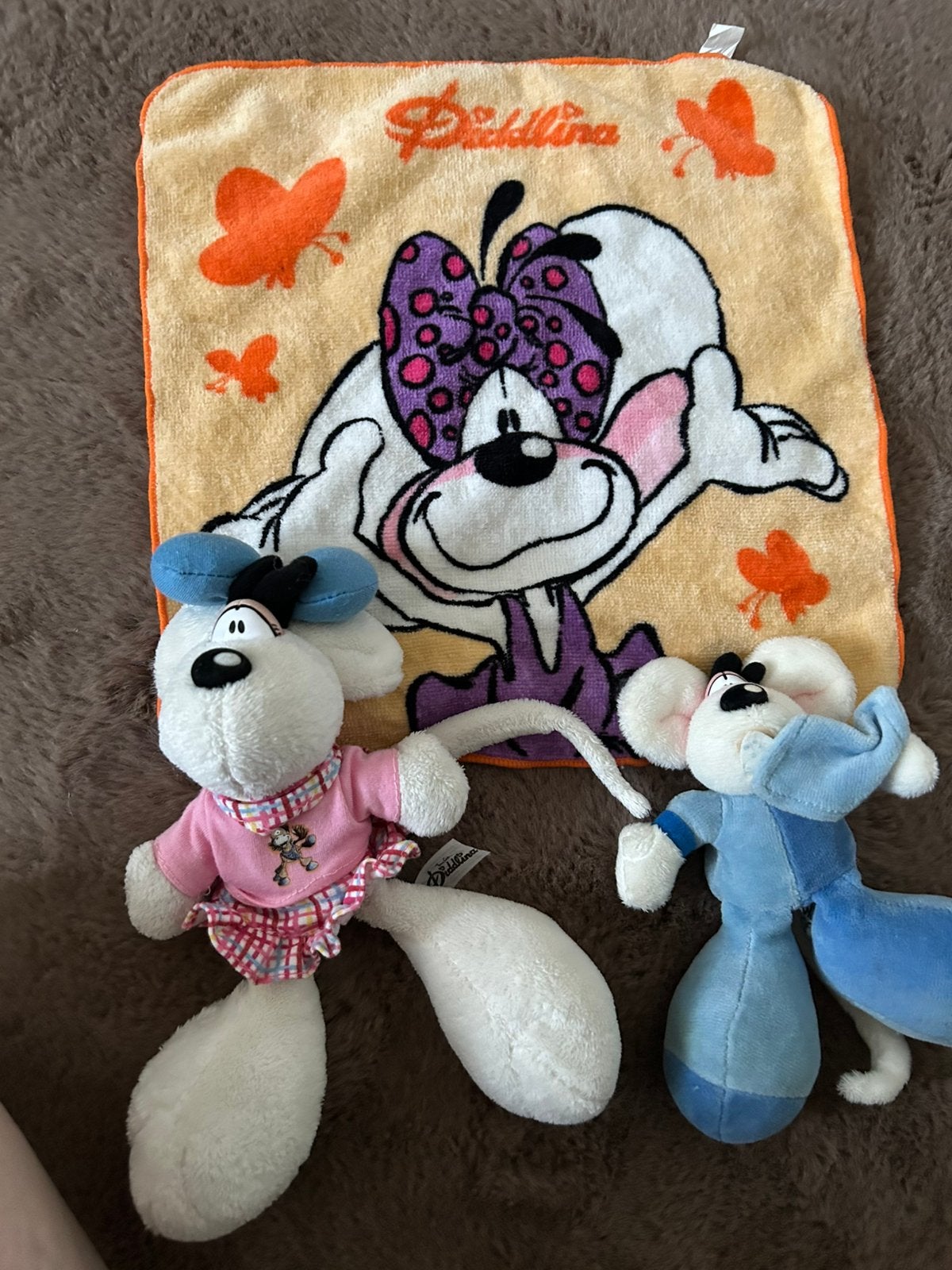 Didlina 20 cm diddle 15 cm en doekje samen te koop, Ophalen of Verzenden, Zo goed als nieuw