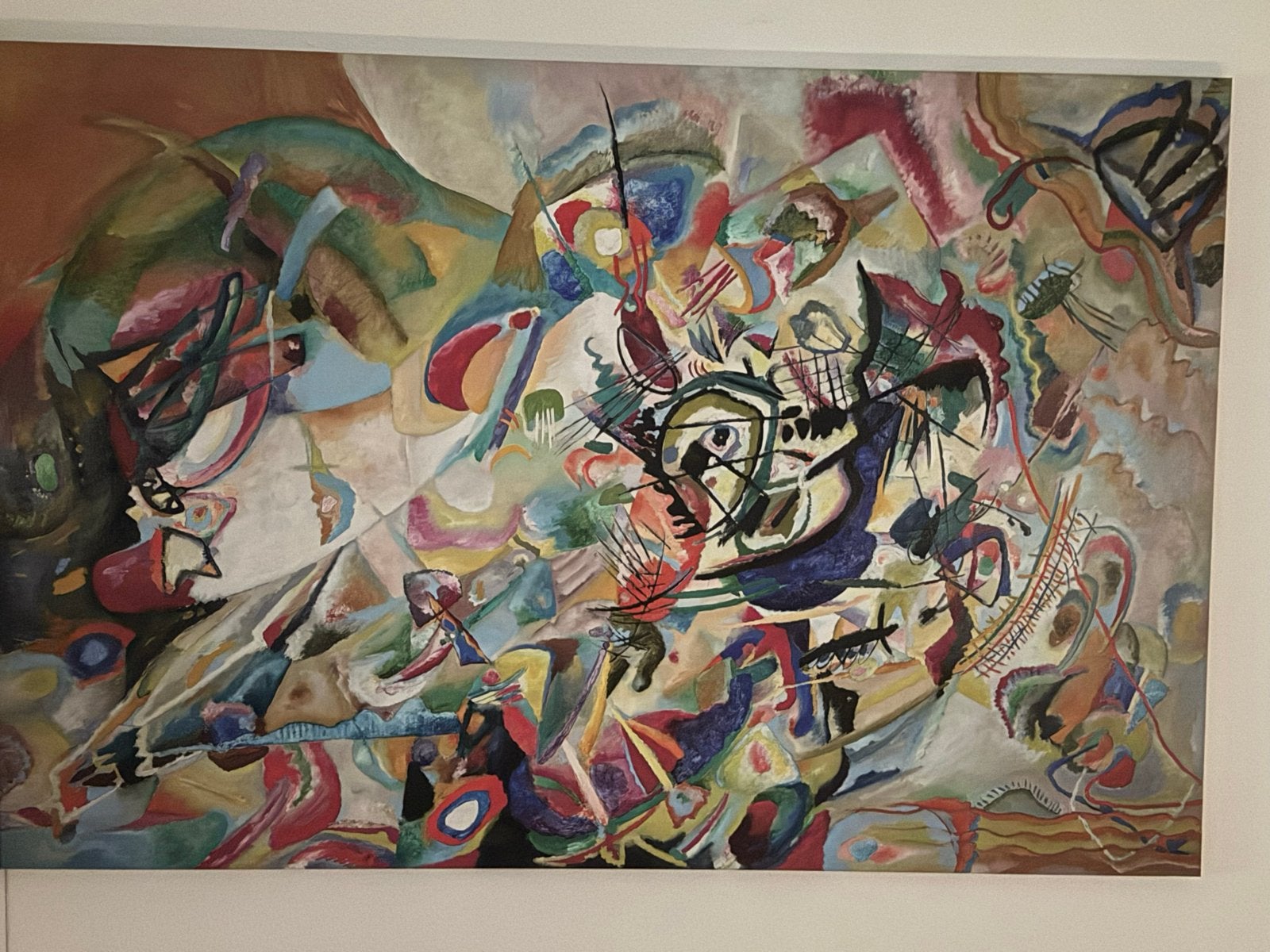 Abstract Kunstwerk in Levendige Kleuren - Kandinsky Stijl, Ophalen of Verzenden