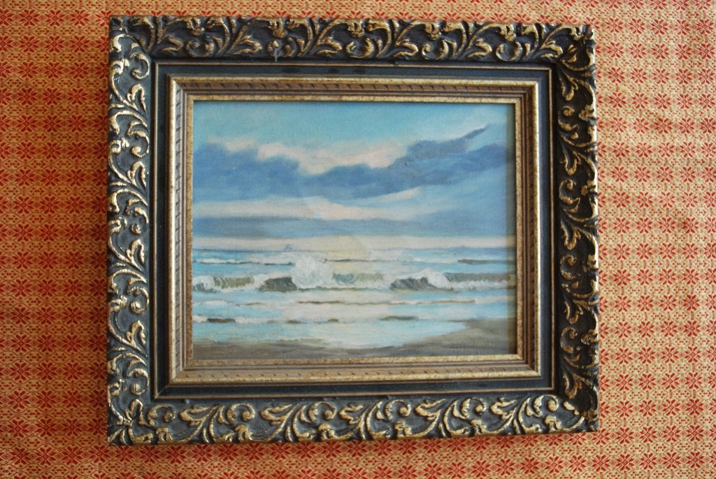 schilderij, Maritiem / water, Doek, Ophalen of Verzenden, Bijzondere lijst