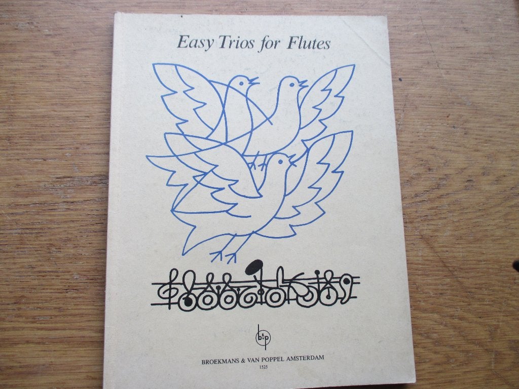 Easy trios for flutes - gemakkelijke trio's voor dwarsfluit, Gebruikt, Klassiek, Dwarsfluit of Piccolo, Ophalen of Verzenden