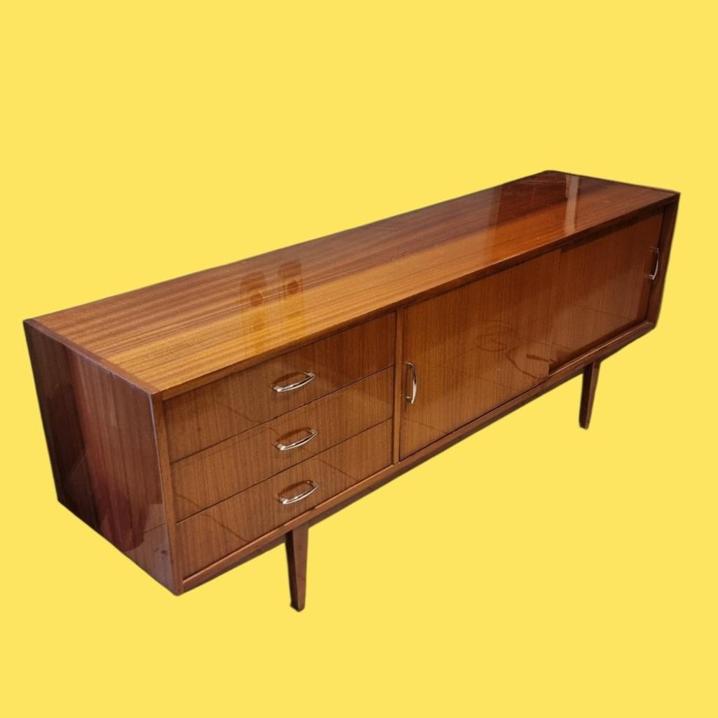 Vintage dressoir met lades jaren 60, Huis en Inrichting, Kasten | Dressoirs, Ophalen, Gebruikt, ,, 150 tot 200 cm
