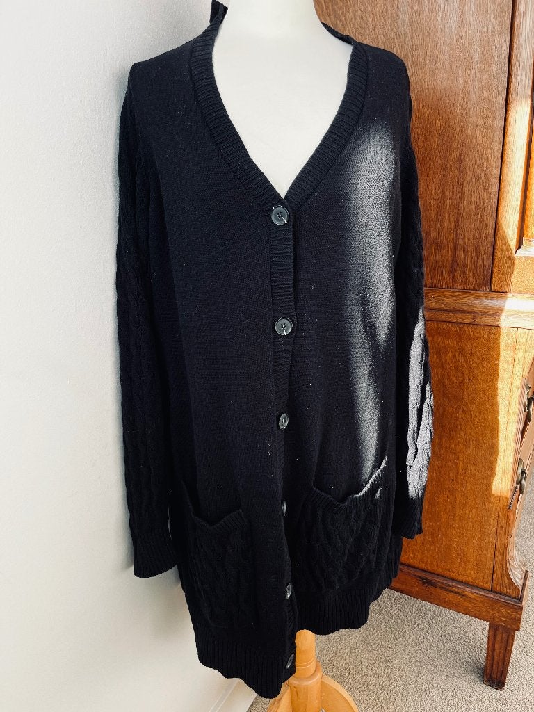 zwart 100% katoen Zhenzi vest maat 48 vest met knopen Zhenzi, Kleding | Dames, Zhenzi, Zwart, Trui of Vest, Ophalen of Verzenden