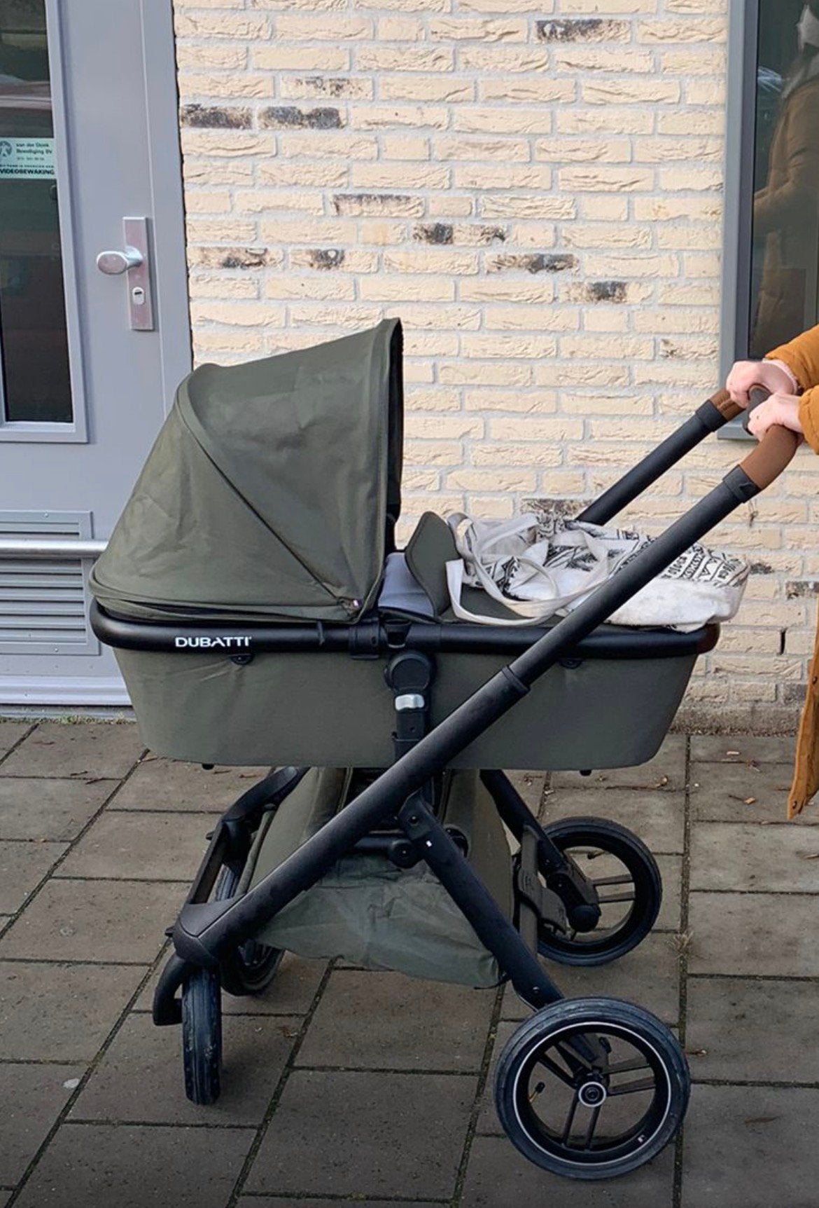 Dubatti one - groen, Kinderen en Baby's, Kinderwagens en Combinaties, Gebruikt, Ophalen of Verzenden, Combiwagen, Met reiswieg