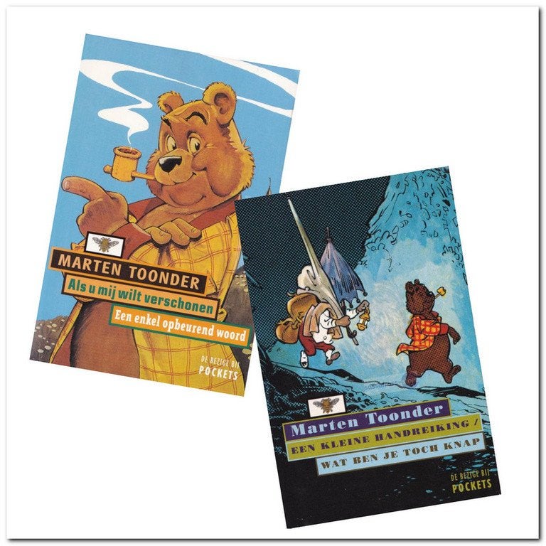 Marten Toonder ~ 2x Bommel en Tom Poes pocket, Marten Toonder, Ophalen of Verzenden, Zo goed als nieuw, Meerdere stripboeken