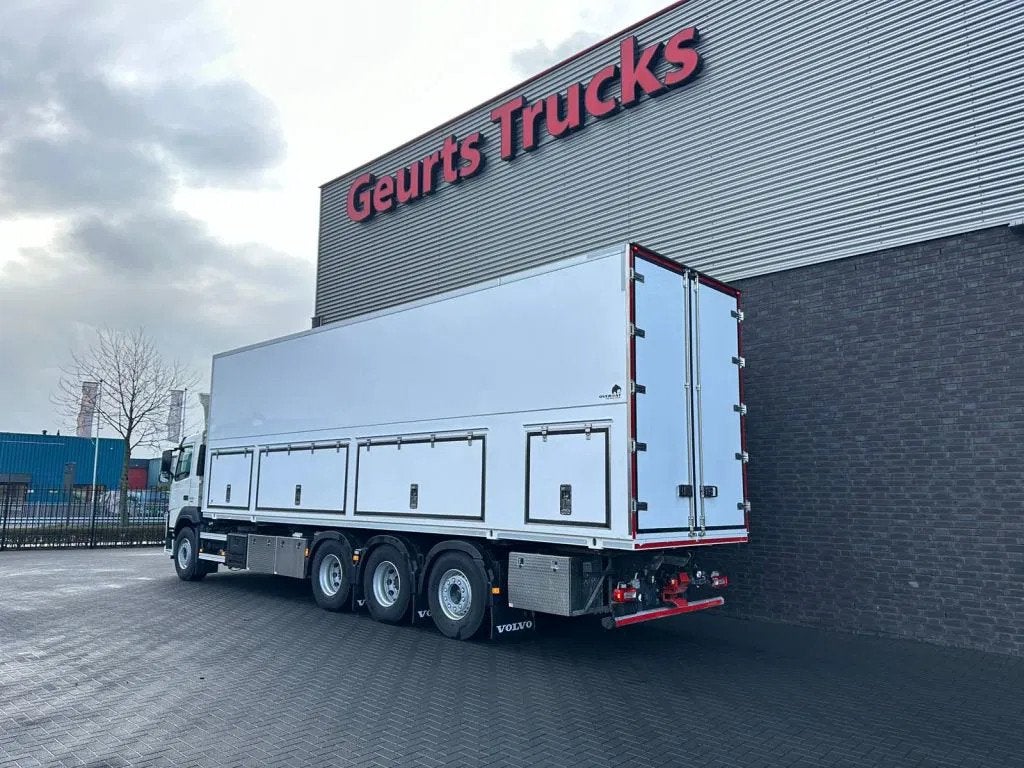 Volvo FM 450 8X4 + OVERMAT MSA 22.13 EPS PTO CEMENT/MORTEL/S, Auto's, Automaat, Euro 6, Wit, Bedrijf