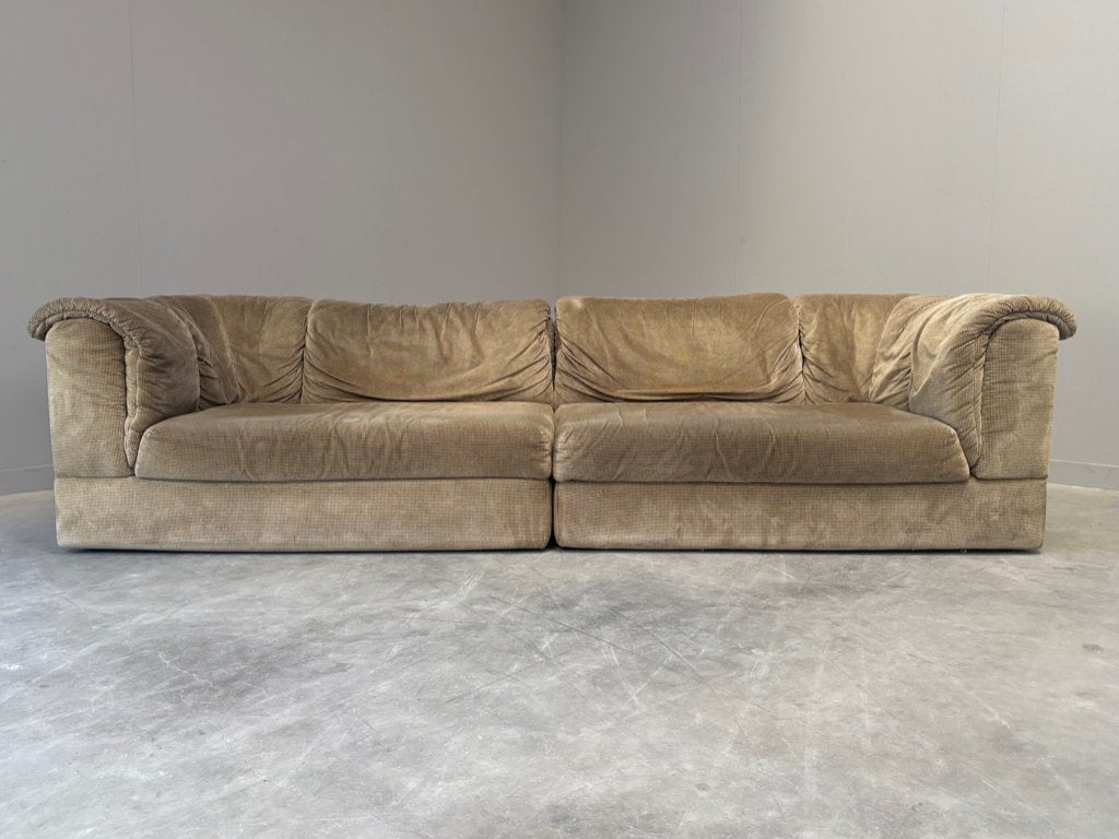 Vintage design sofa bank jaren 60 70 80 Rolf Benz, Huis en Inrichting, Hout, 250 tot 300 cm, Overige maten, 75 tot 100 cm