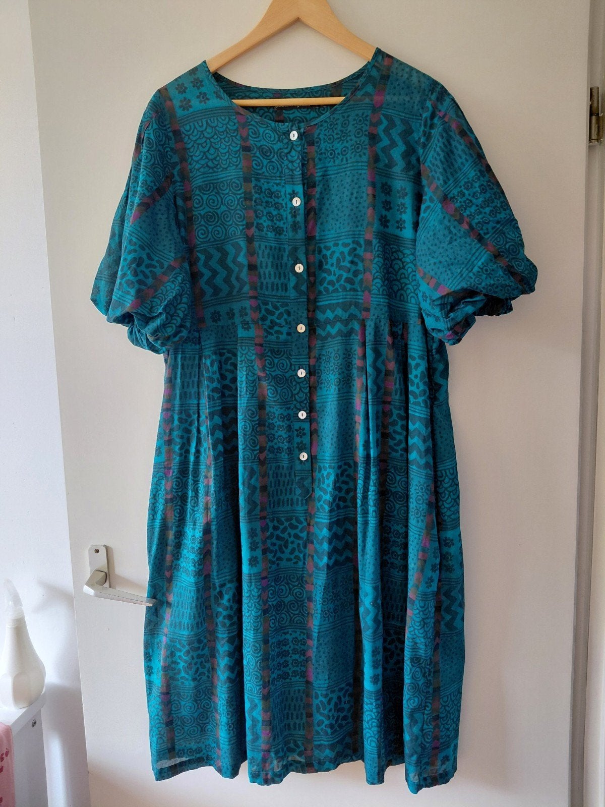 Prachtige groene zomerjurk gudrun sjoden  maat L, Kleding | Dames, Grote Maten, Ophalen of Verzenden, Zo goed als nieuw, Groen