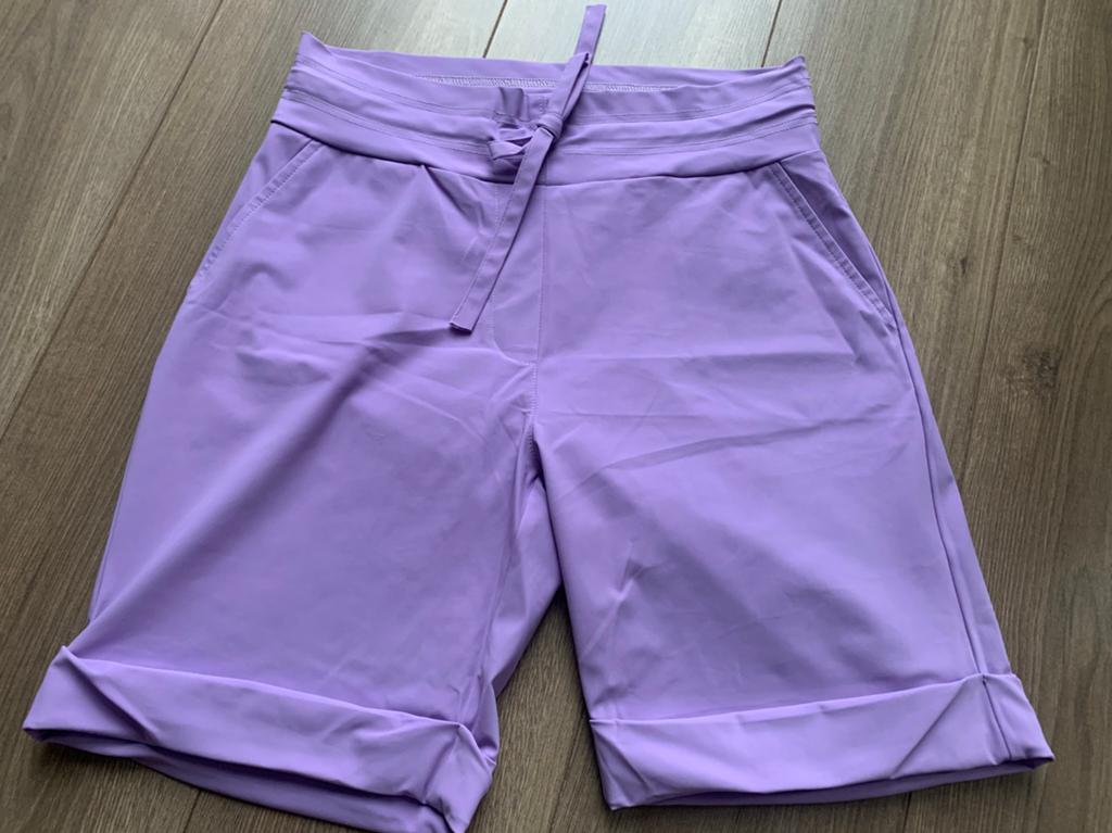 Paars travelstof short, Studio Anneloes, maat xs, Ophalen, Kort, Paars, Zo goed als nieuw