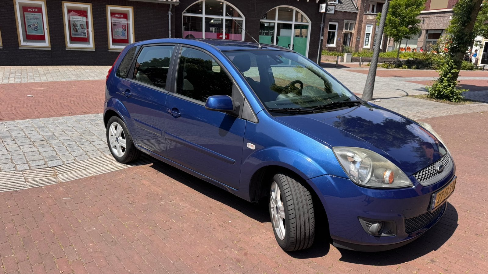 Ford Fiësta 1.4 16V 5DR 2008 Blauw (SLECHTS 118.000 KM), Auto's, Voorwielaandrijving, Stof, 40 €/maand, 4 cilinders