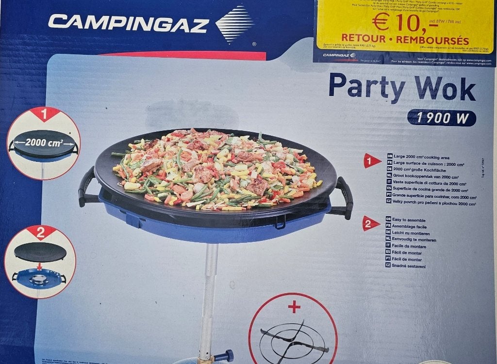 Campingaz Party Wok 1900W, Ophalen, Nieuw