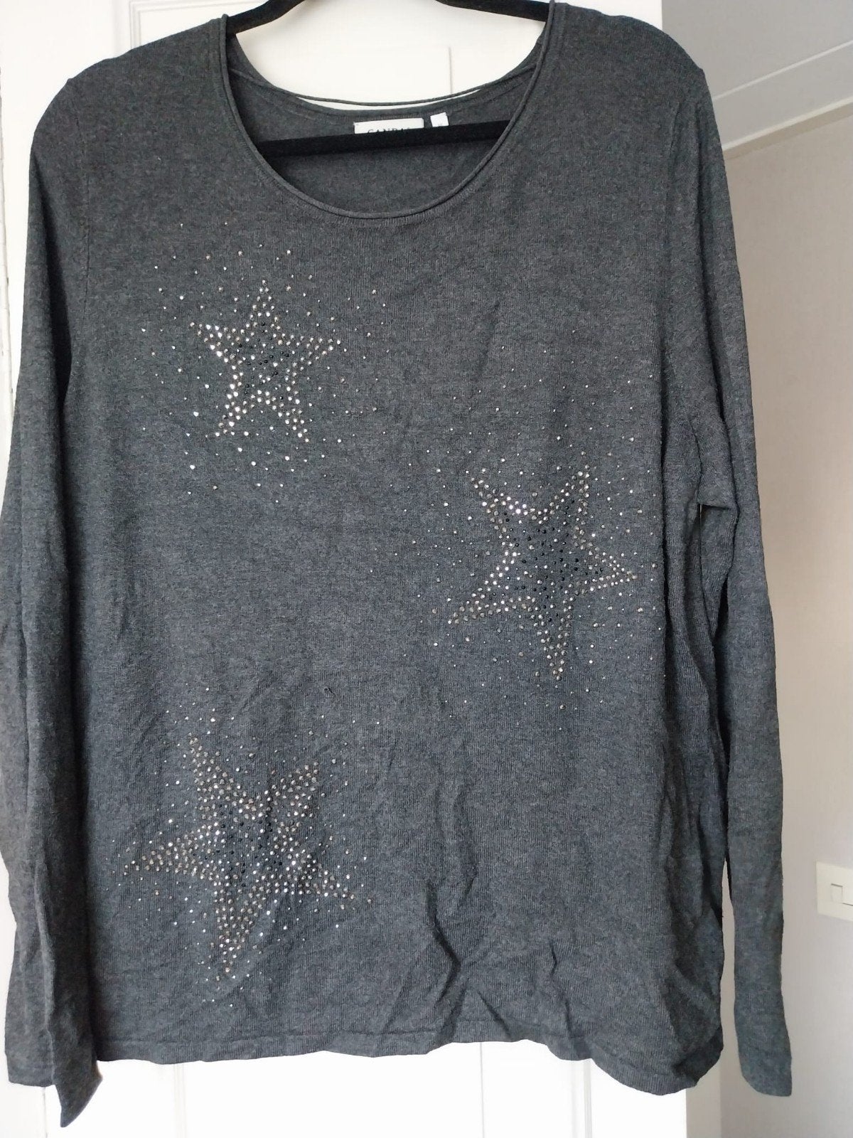 C&A Trui met sterren - Maat M, Kleding | Dames, Maat 38/40 (M), Ophalen of Verzenden, Zo goed als nieuw, Grijs