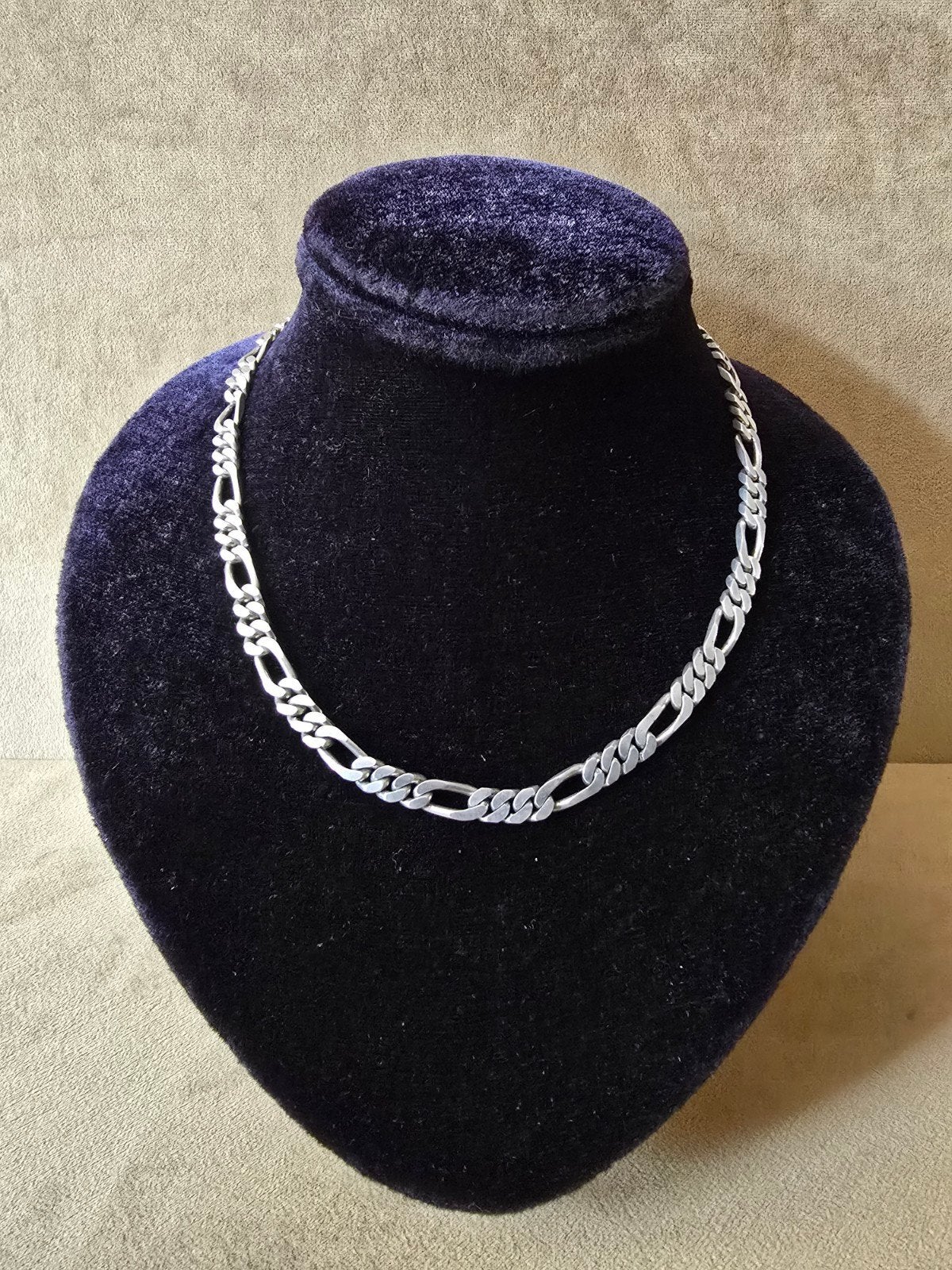 Stevige zilveren figaro ketting, Ophalen of Verzenden, Zo goed als nieuw, Zilver, Zilver