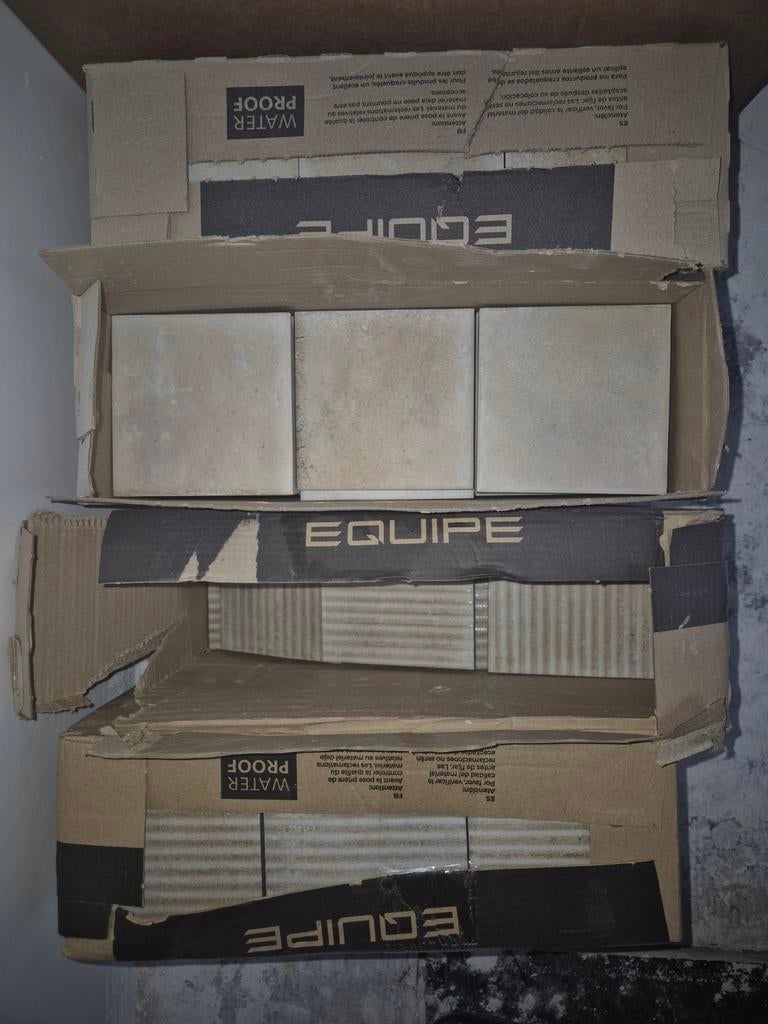 Wandtegels equipe zand en raku, Ophalen, Nieuw, Minder dan 20 cm, Minder dan 5 m²