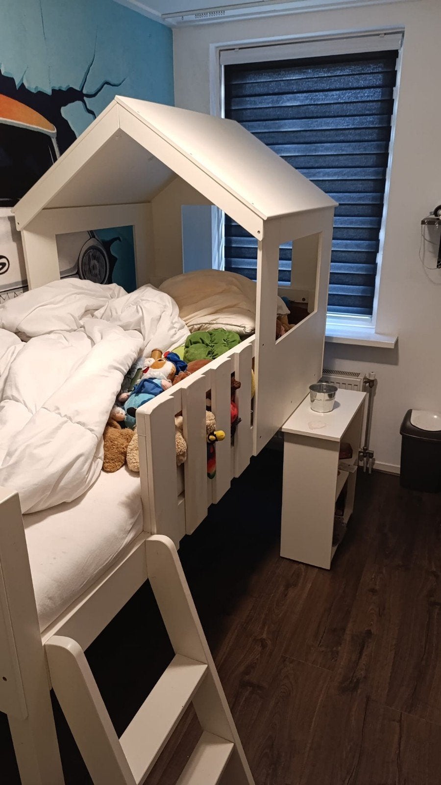 kinderbed, Kinderen en Baby's, Kinderkamer | Bedden, Ophalen, Zo goed als nieuw, 180 cm of meer, 85 tot 100 cm