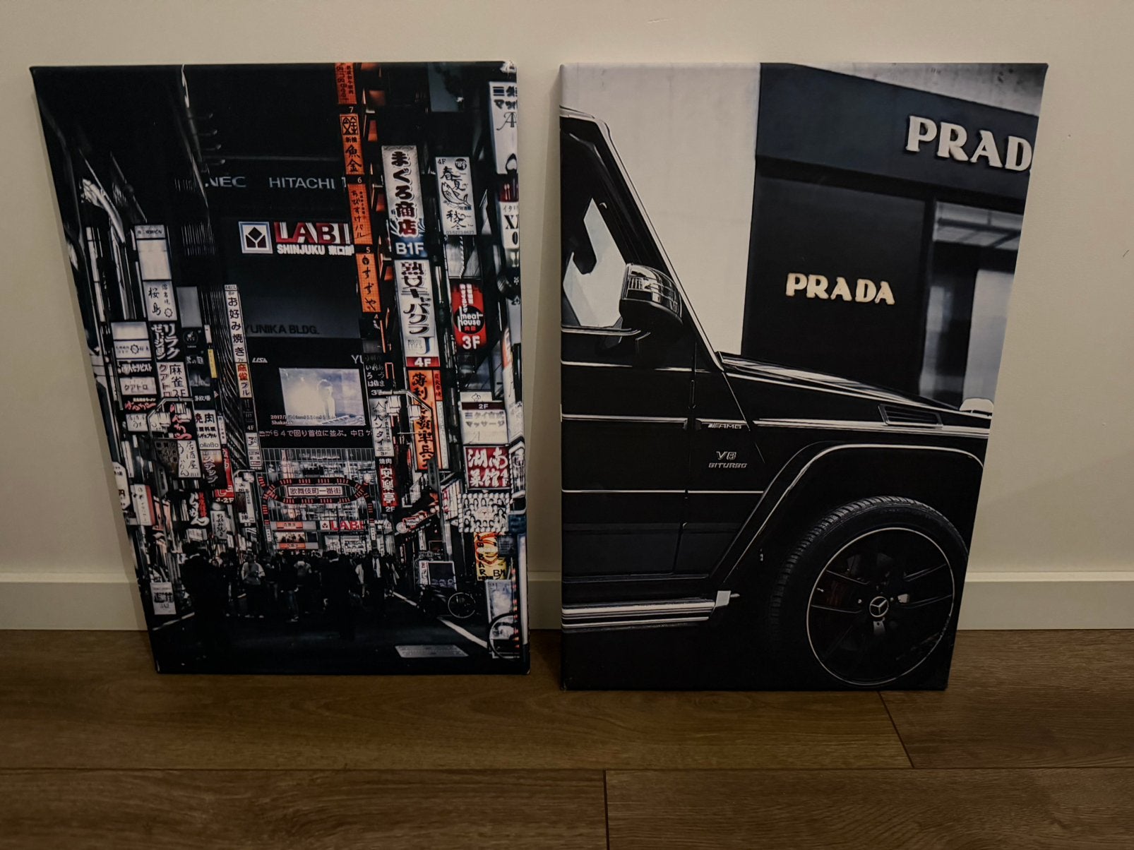 Canvas schilderijen, Ophalen, Minder dan 50 cm, Zo goed als nieuw, Minder dan 100 cm