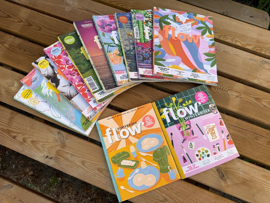 Flow complete jaargang 2024 met 2 specials, Ophalen of Verzenden, Gelezen, Lichaam en Geest