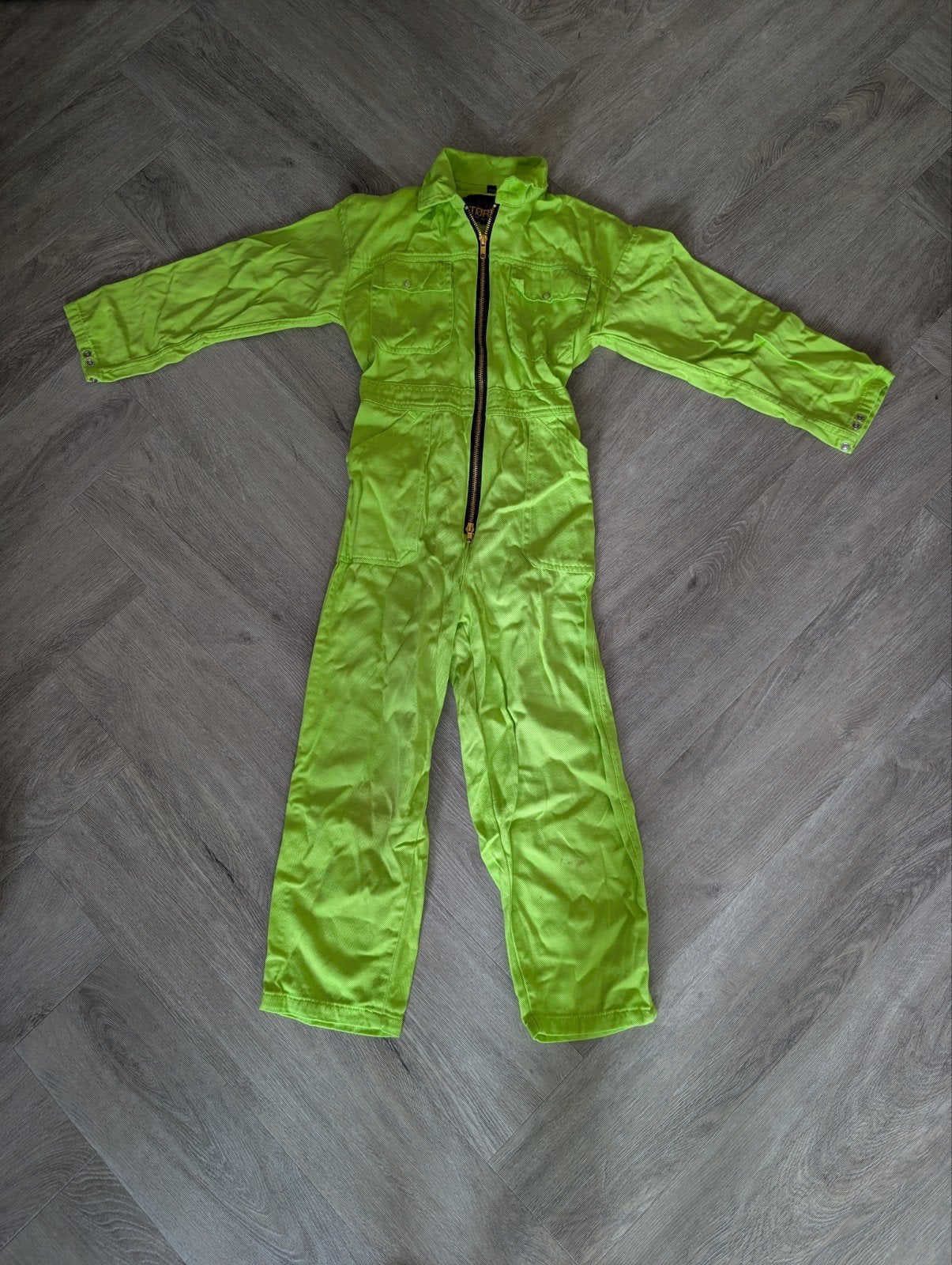 Størvik Neon Groene Overall Maat 128, Ophalen of Verzenden, Gebruikt, Størvik, Jongen of Meisje