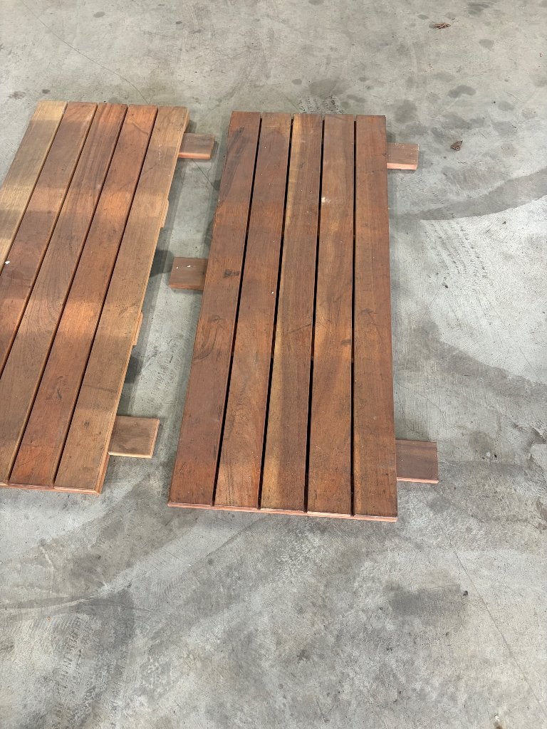 Hard houten vlonders 42,75 M2 nieuw, Ophalen of Verzenden, Nieuw, Hout