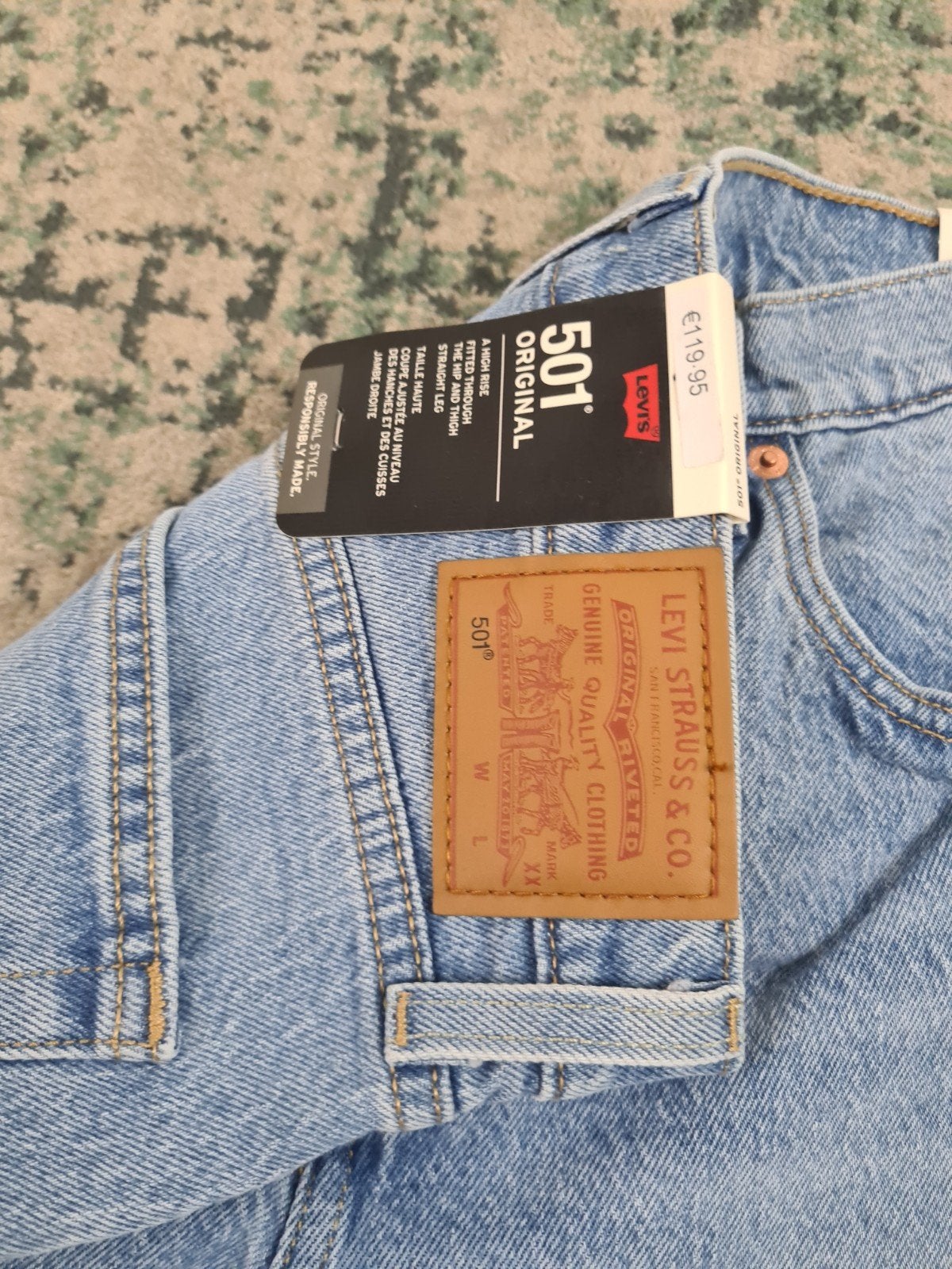 Levi's 501 Original W27 L32 Lichtblauw Tulsi2732, Blauw, Nieuw, Ophalen of Verzenden, W27 (confectie 34) of kleiner