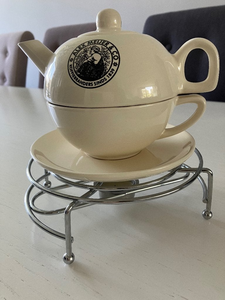ALEX MEIJER & CO Tea for One met warmhouder, Huis en Inrichting, Keuken | Servies, Overige materialen, Nieuw, Ophalen of Verzenden