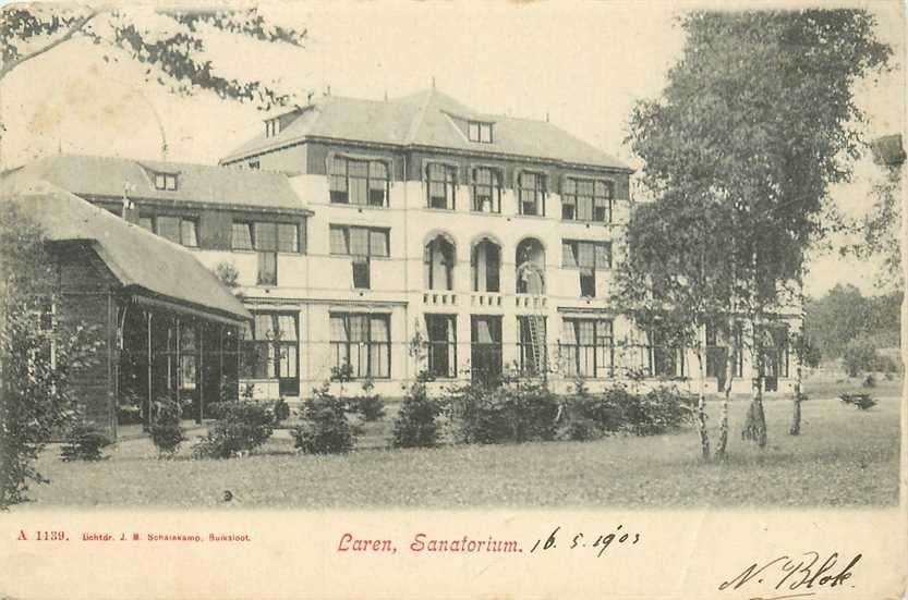 300-292-035 Laren Sanatorium, Verzenden, Voor 1920, Noord-Holland