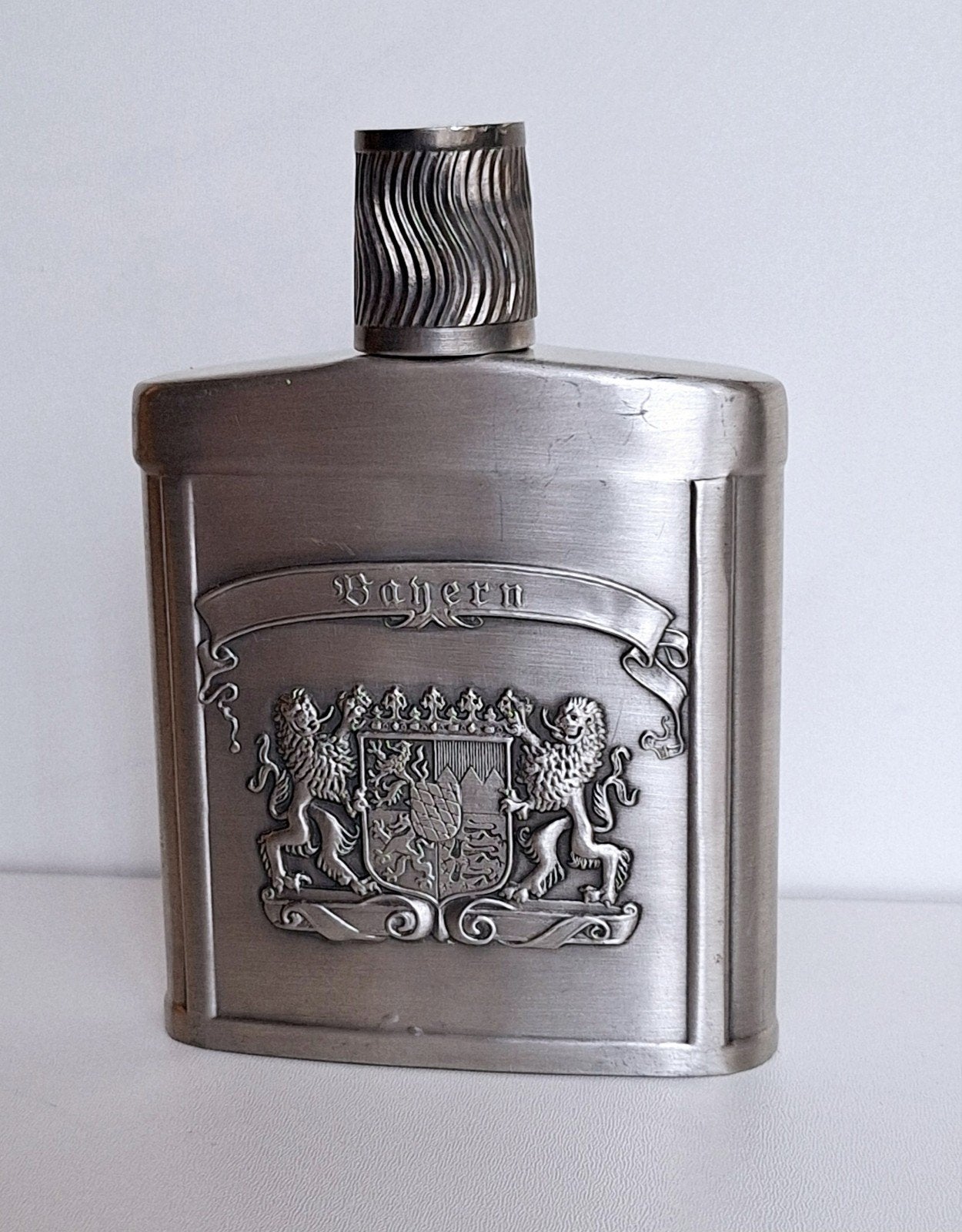 Heupflacon - zak flacon bayern tin sks zinn 95% heupfles, Verzamelen, Ophalen of Verzenden, Zo goed als nieuw