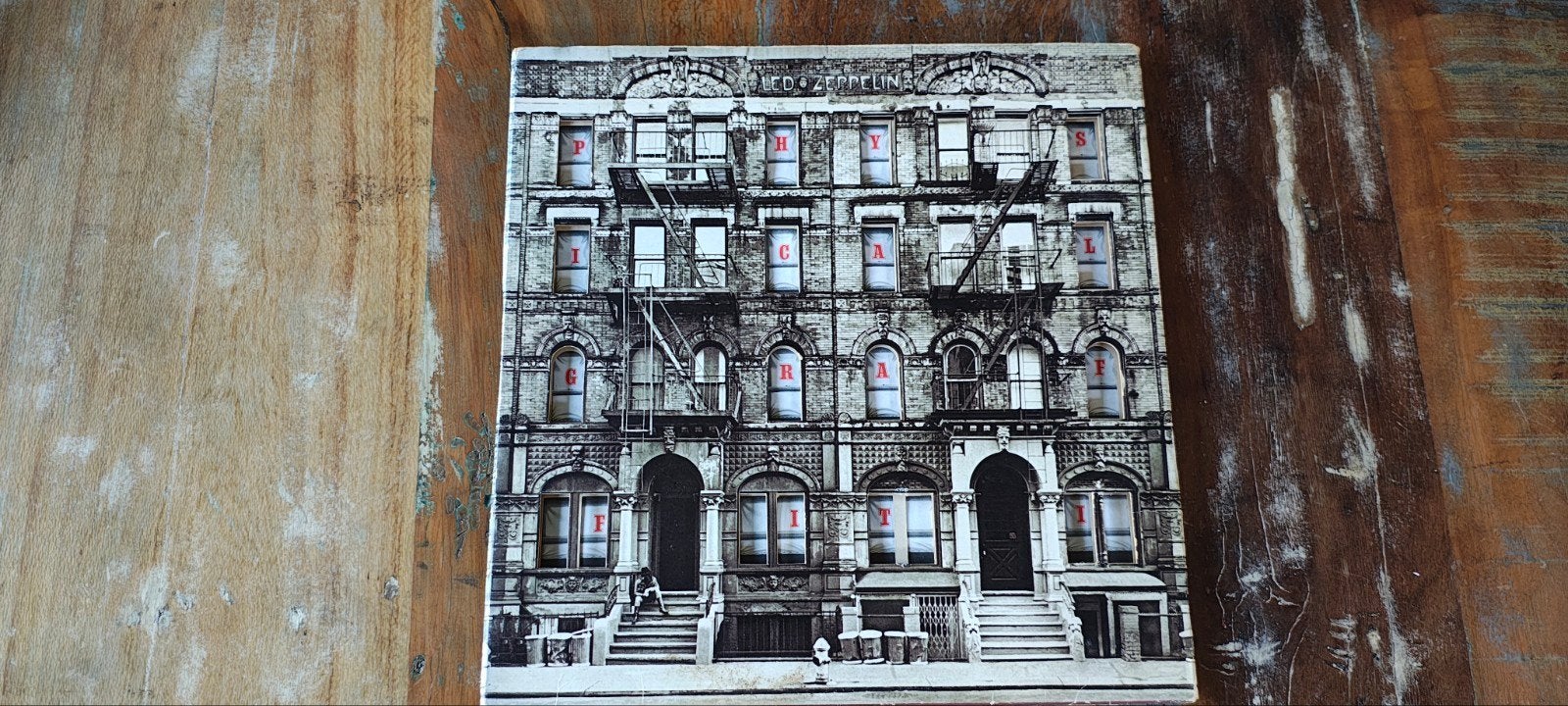 2lp led zeppelin 1975 Physical grafity, Ophalen of Verzenden, Gebruikt, 12 inch