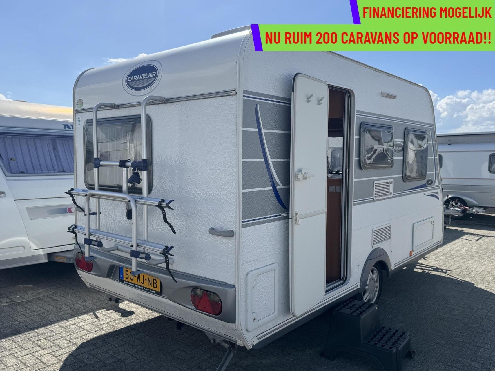 CARAVELAIR Antares Luxe 390 LICHTGEWICHT + VASTBED+ VOORTENT, Caravans en Kamperen, Caravans, Bedrijf, 750 - 1000 kg, 5 tot 6 meter