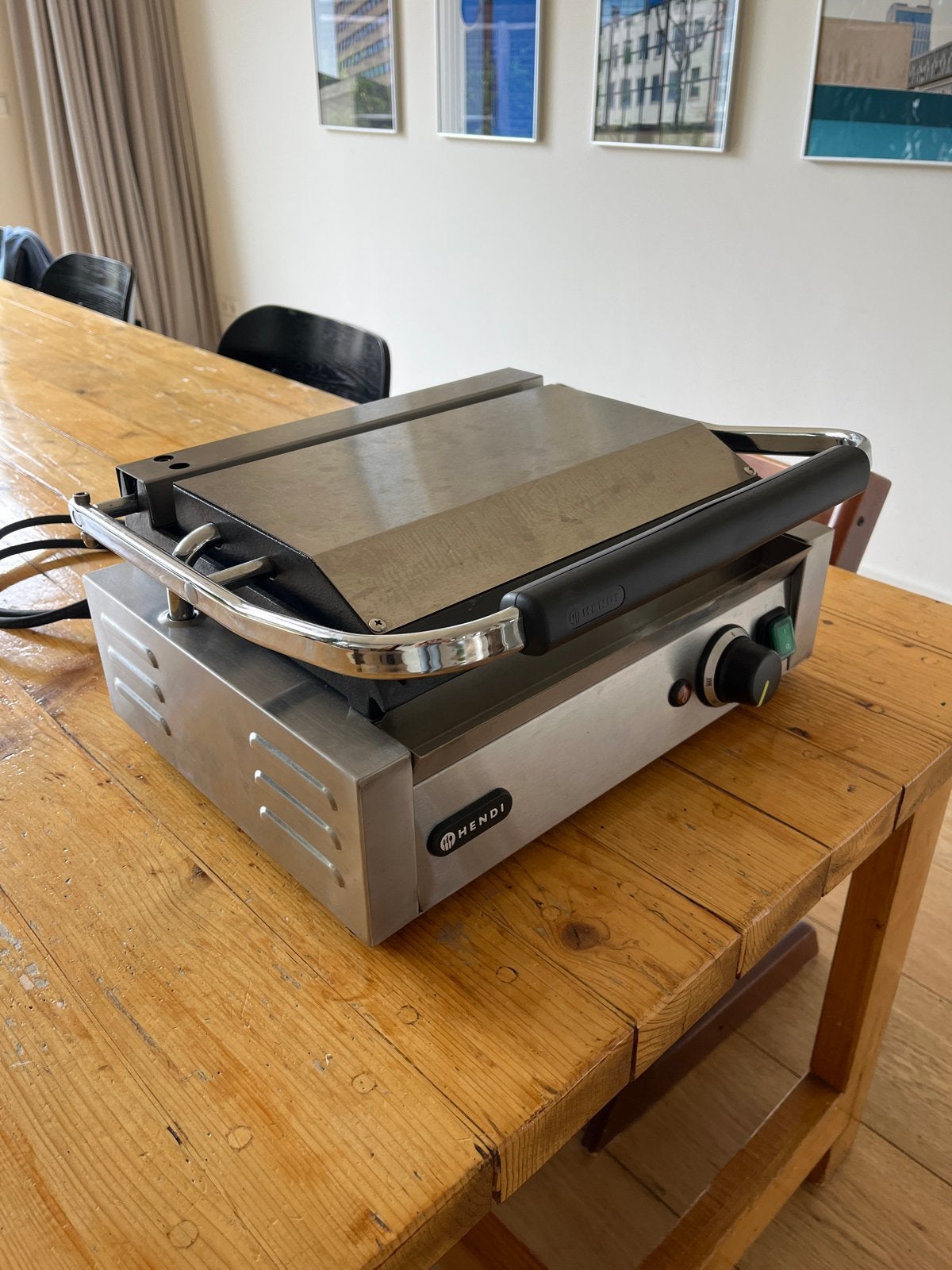 Hendi Contactgrill 'Panini' - 2200W, Ophalen, Zo goed als nieuw