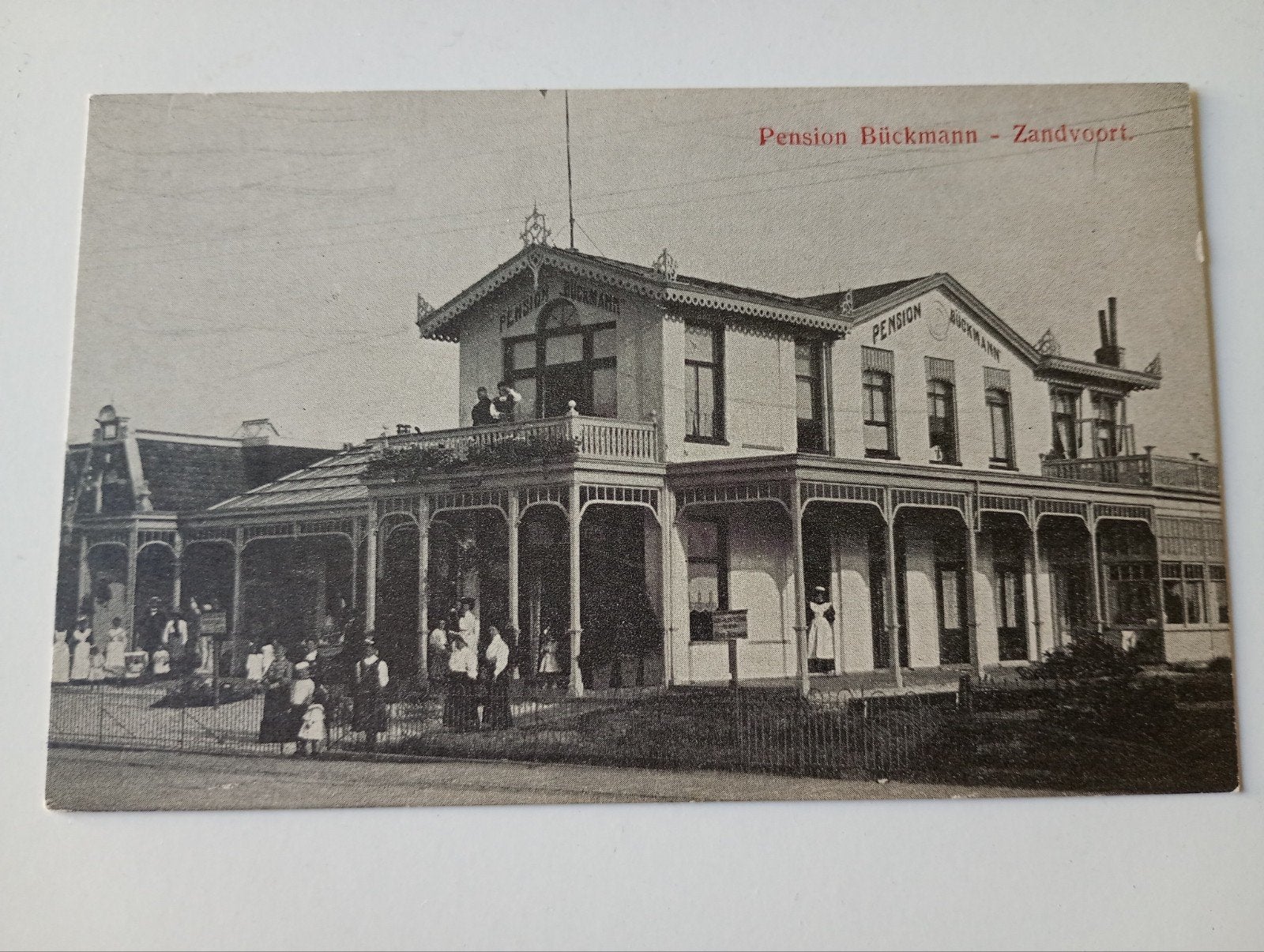 Zandvoort Pension Bückmann, Ophalen of Verzenden, Voor 1920, Ongelopen, Noord-Holland