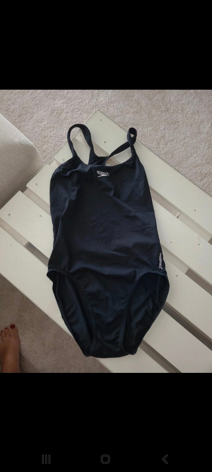 Speedo badpak, Zwart, Badpak, Zo goed als nieuw, Speedo