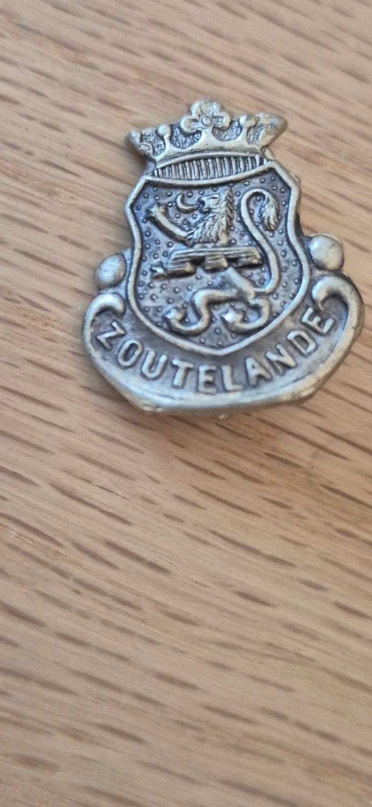 Broche wapen Zoutelande, Ophalen of Verzenden