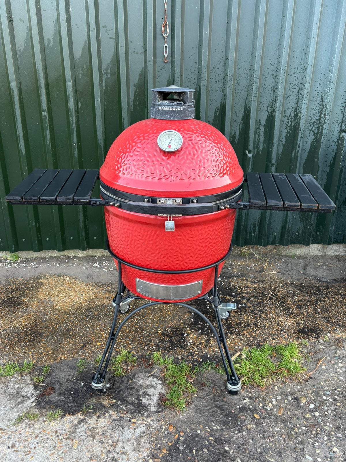 Kamado Joe Classic Compleet | Divide & Conquer | Pizzasteen, Tuin en Terras, Ophalen, Gebruikt, Met accessoires