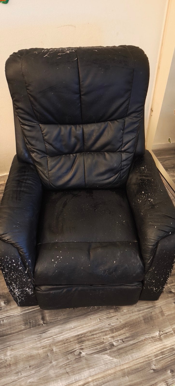 Zwarte elektrisch bedienbare sta-op stoel - beschadigd, Ophalen, Gebruikt, Modern, Comfort, 75 tot 100 cm