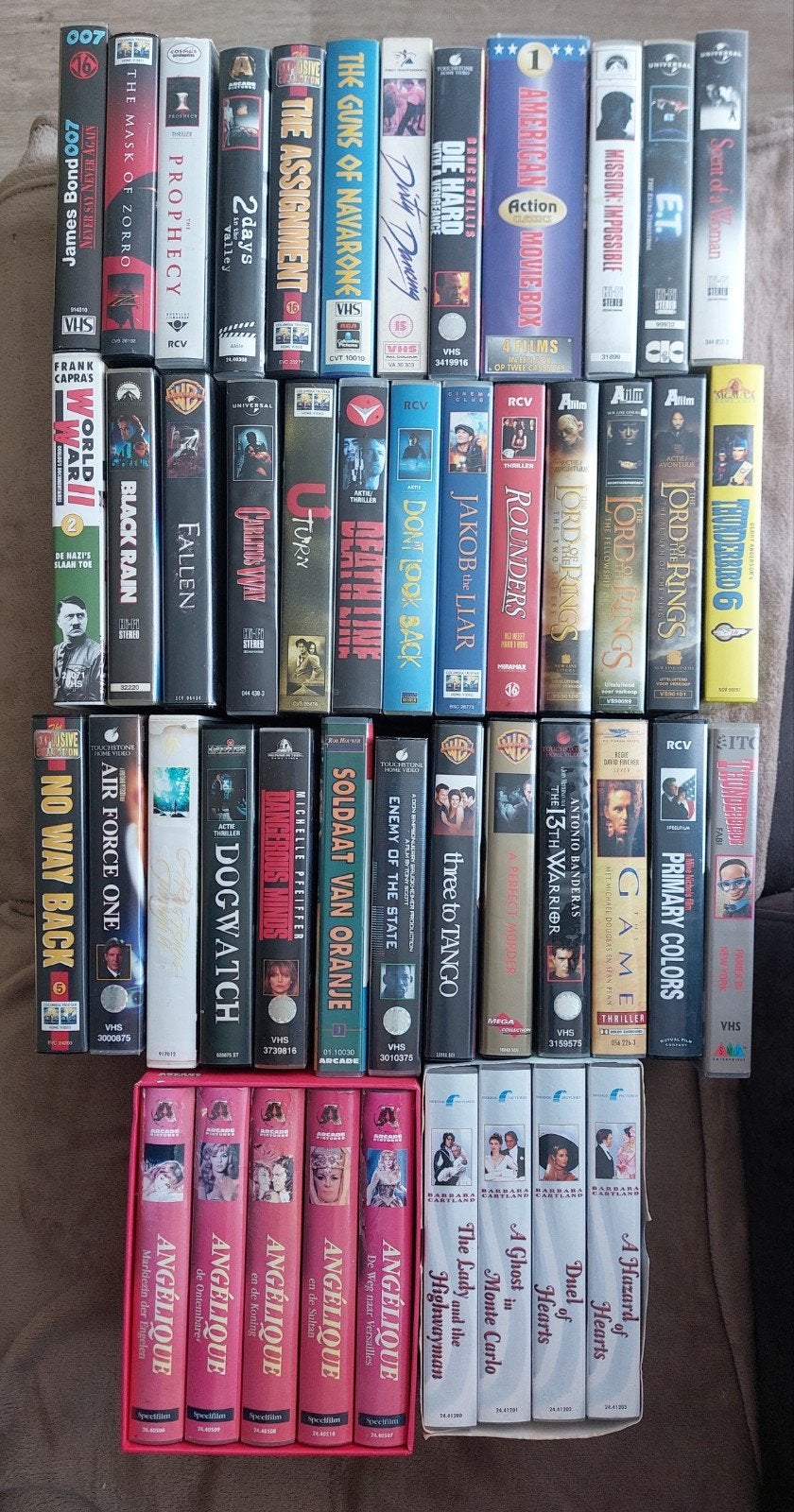 partij vhs videobanden( films)., Alle leeftijden, Ophalen, Gebruikt, Overige genres