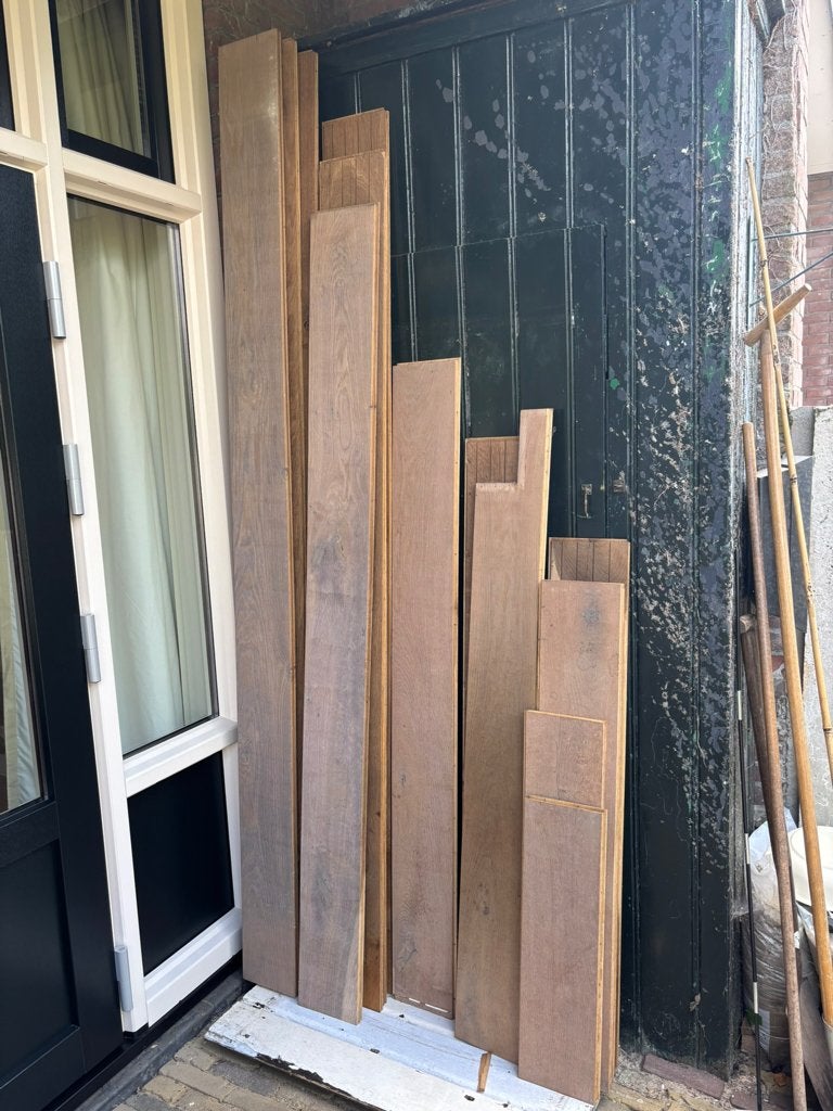 Hardhouten vloerplanken, Ophalen, Gebruikt, Minder dan 25 mm, Eiken